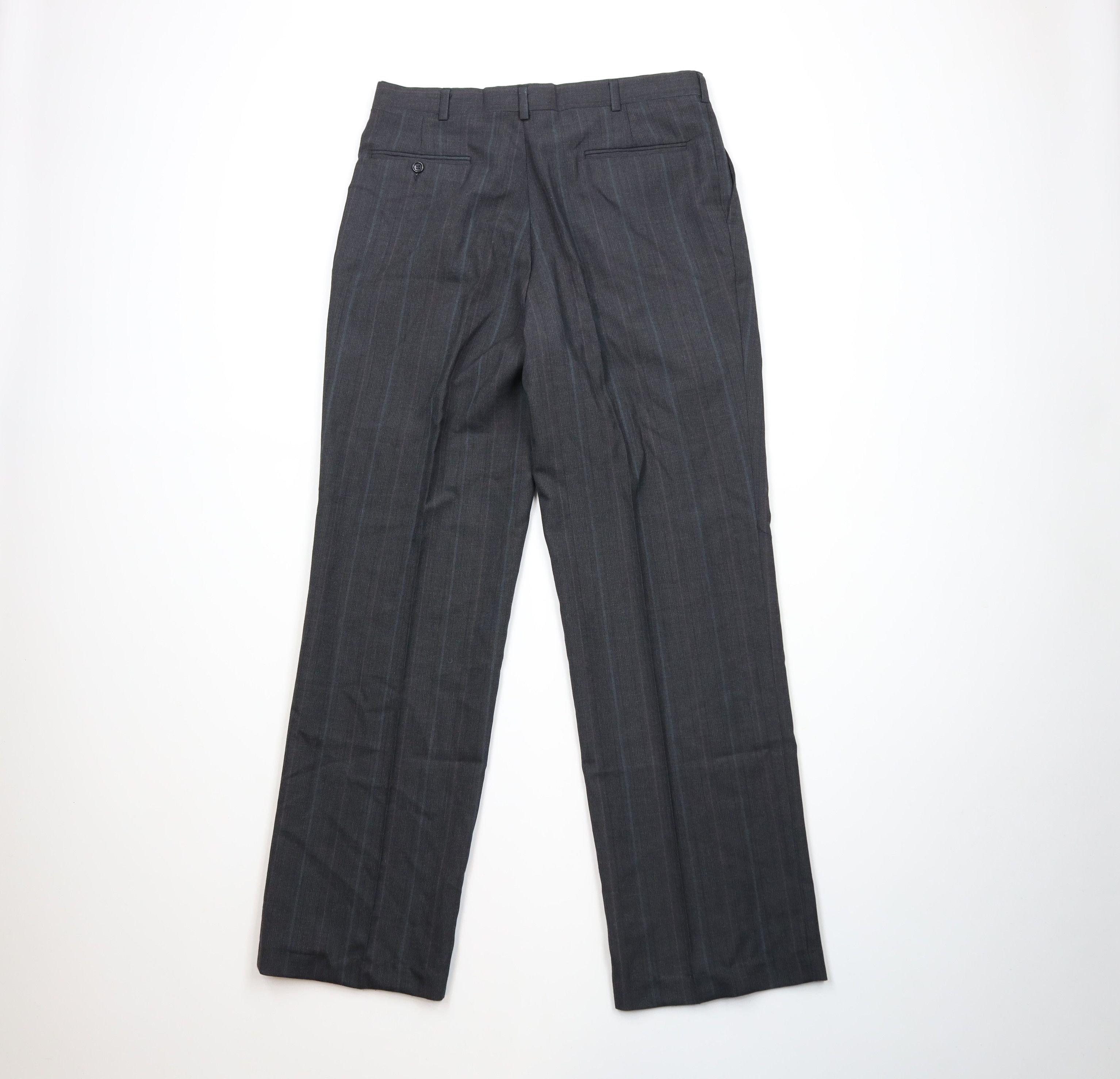 Vintage Vintage 90s Streetwear Pinstriped Wide Leg Chino Pants USA Size US 32 / EU 48 - 8 Thumbnail