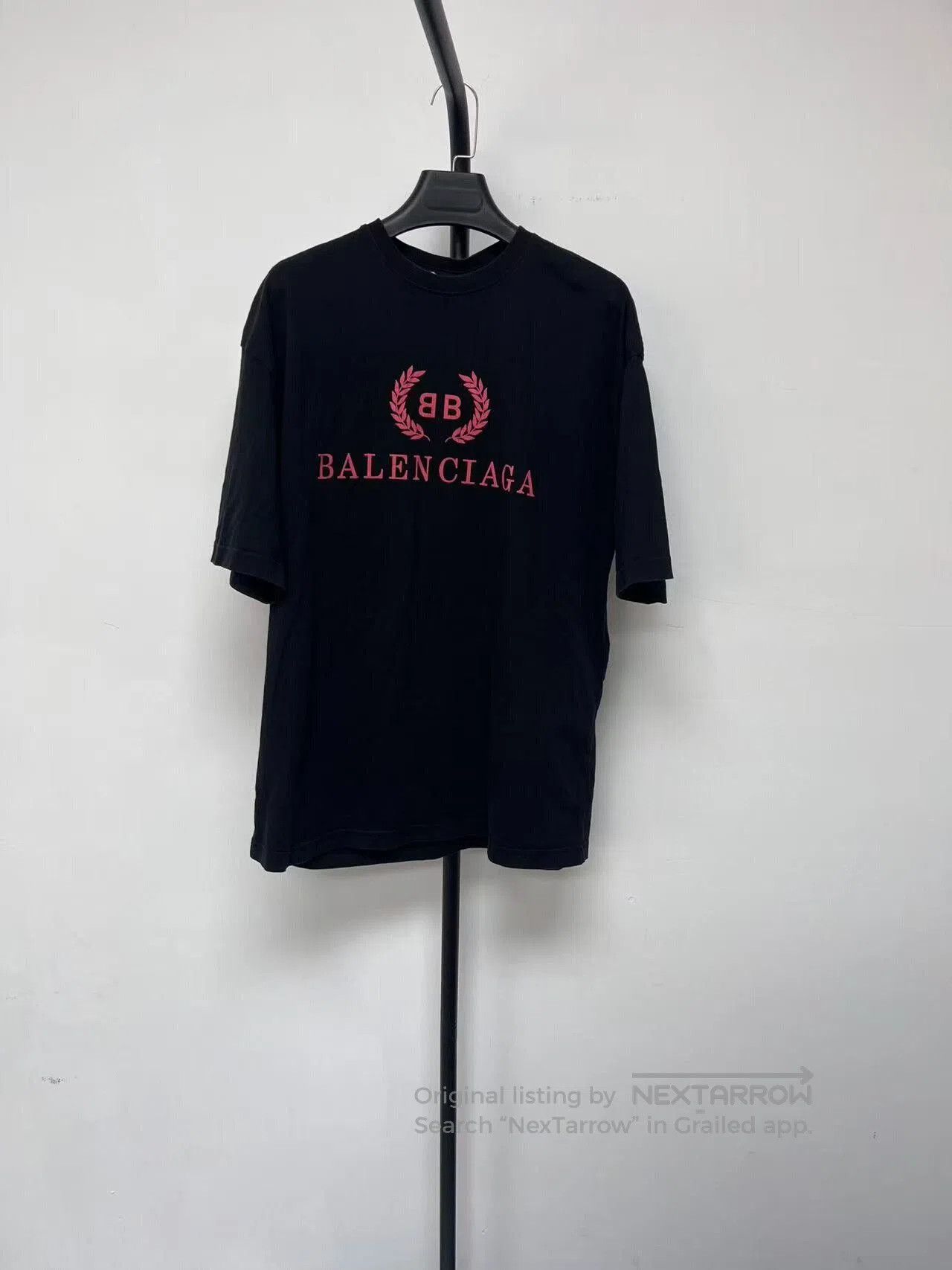 Balenciaga Balenciaga Black Logo Round Neck Short Sleeve Tee. Size XS / US 0-2 / IT 36-38 - 1 Thumbnail
