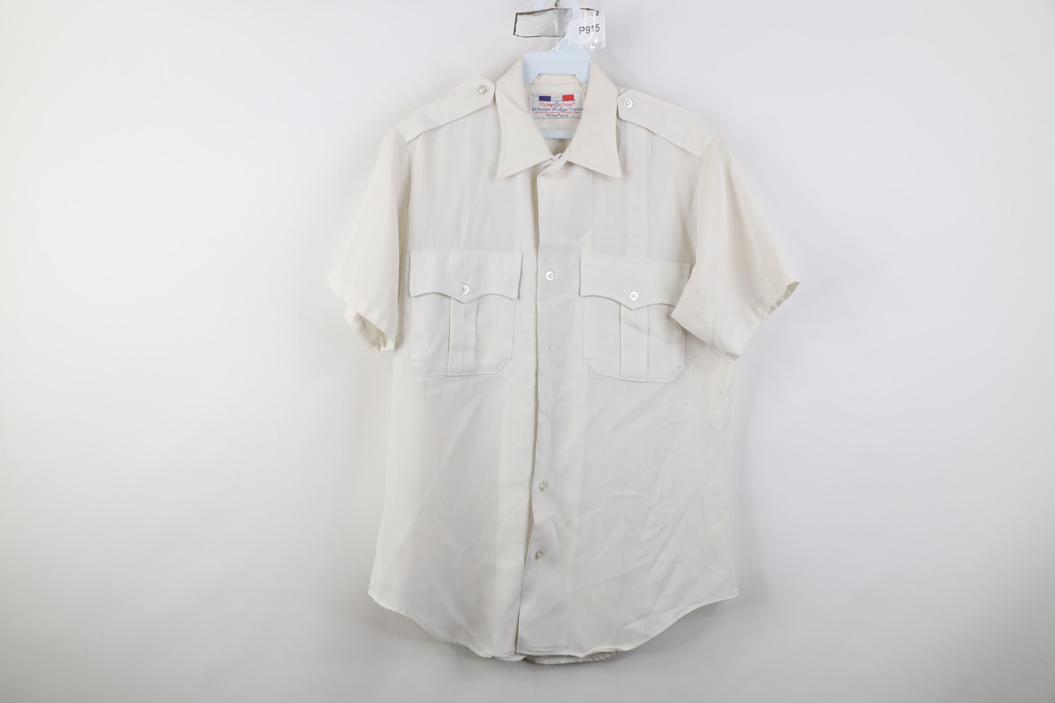 Vintage Vintage 70s Streetwear Flight Short Sleeve Button Shirt Size US M / EU 48-50 / 2 - 1 Thumbnail