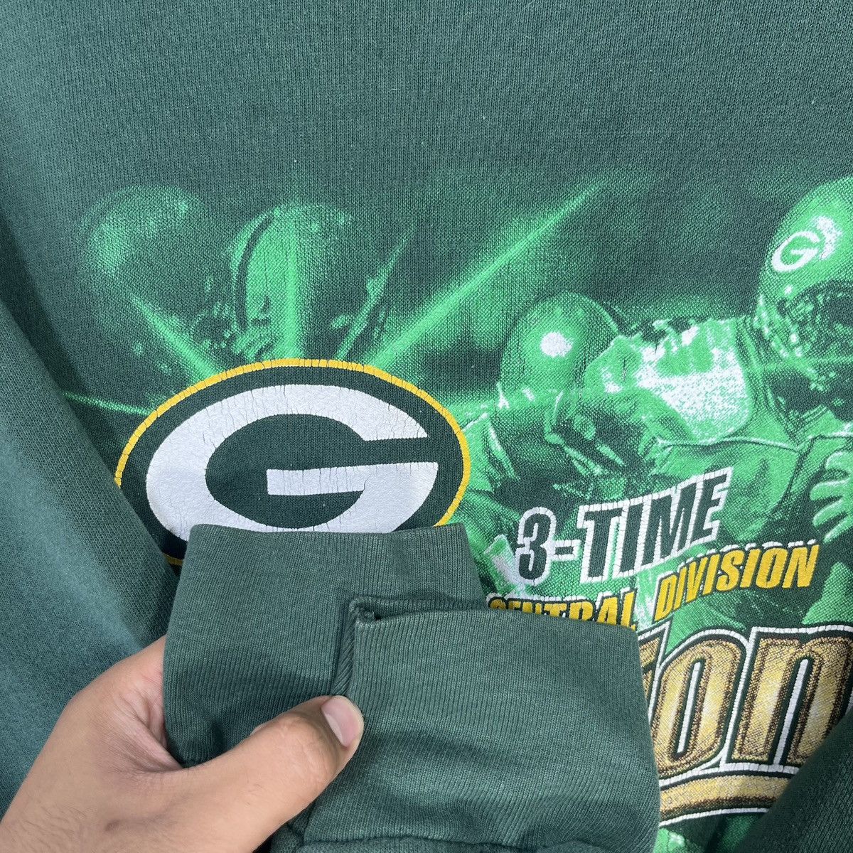 Lee × NFL × Vintage VINTAGE 90s LEE G PACKERS NFL BIG LOGO PRINTED 1997 Size US L / EU 52-54 / 3 - 9 Thumbnail