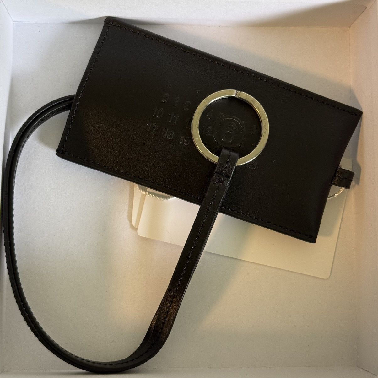 MM6 MM6 Maison Margiela Leather Key Tag Holder Size ONE SIZE - 11 Thumbnail