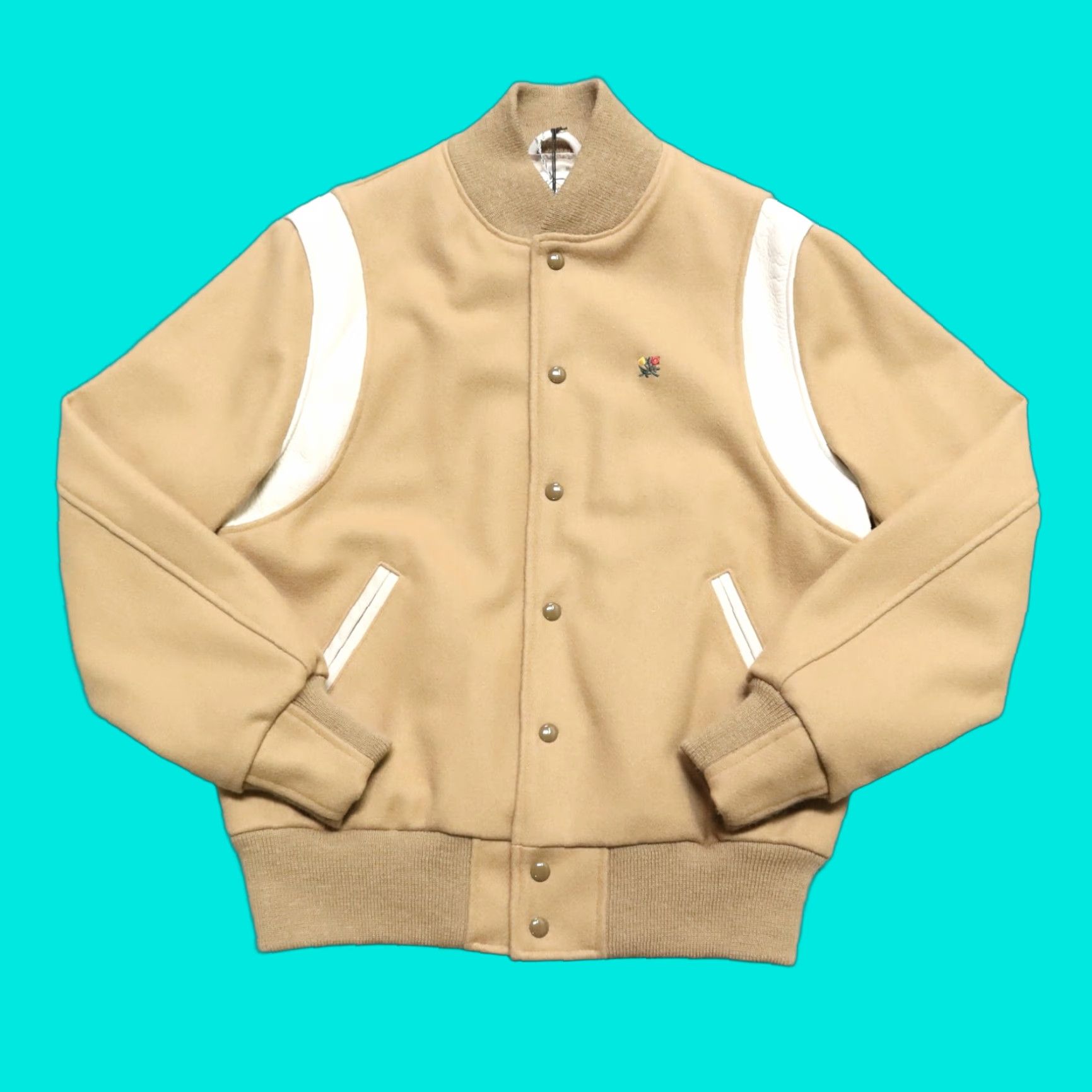 Aime Leon Dore Aime Leon Dore x Golden Bear Crest Logo Wool Varsity Jacket Size L Brown Mens Size US L / EU 52-54 / 3 - 1 Thumbnail