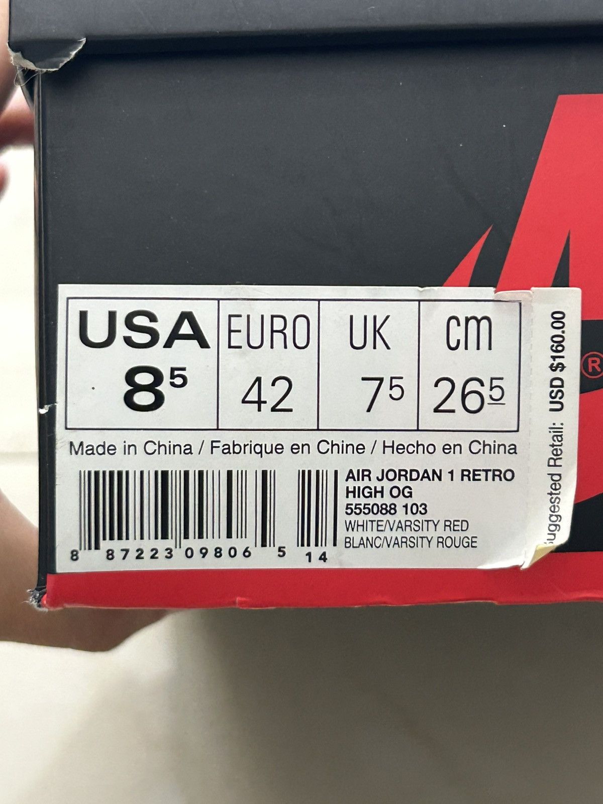 Jordan Brand Jordan 1 high metallic red Size US 8.5 / EU 41-42 - 7 Thumbnail