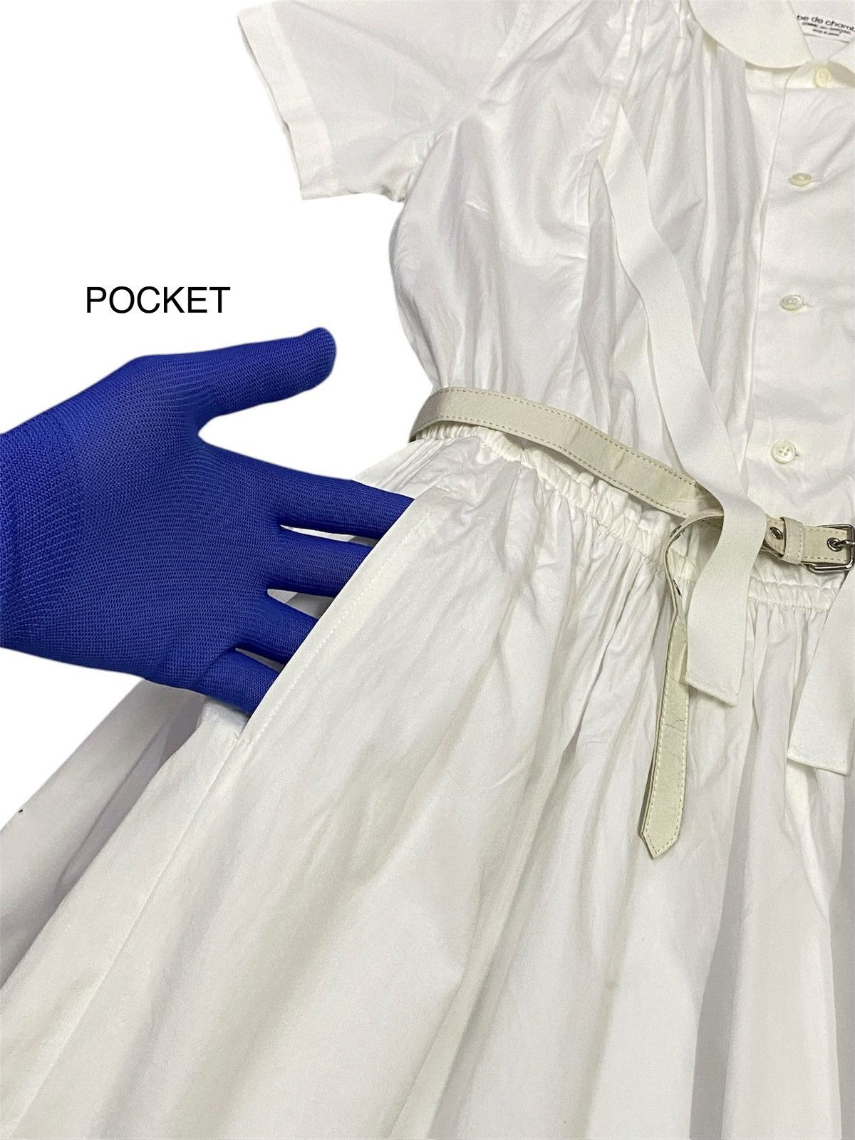 Comme des Garcons Comme Des Garçons AD2001 Cotton Poplin Midi Dress Size M / US 6-8 / IT 42-44 - 11 Thumbnail