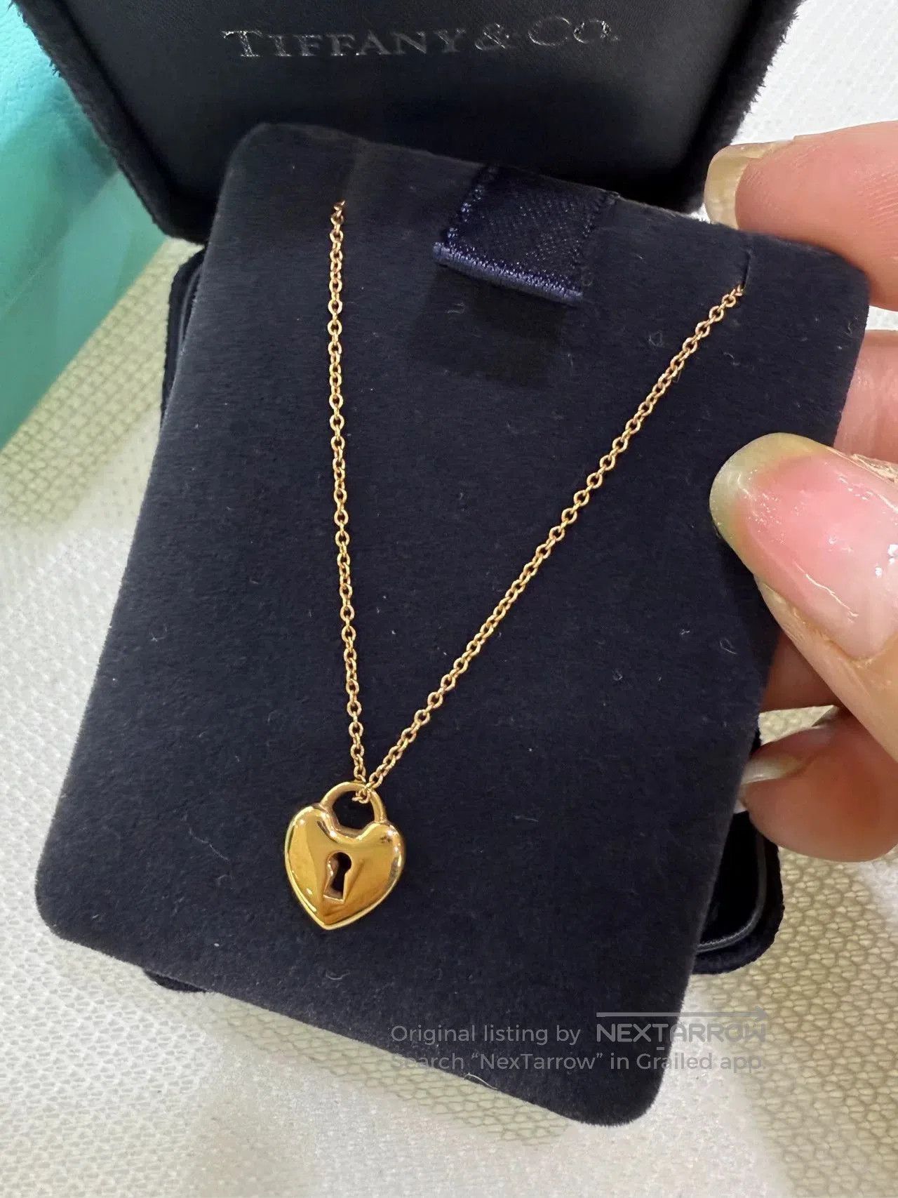 Tiffany & Co. Tiffany 18k Rose Gold Heart Lock Necklace. Size ONE SIZE - 4 Thumbnail