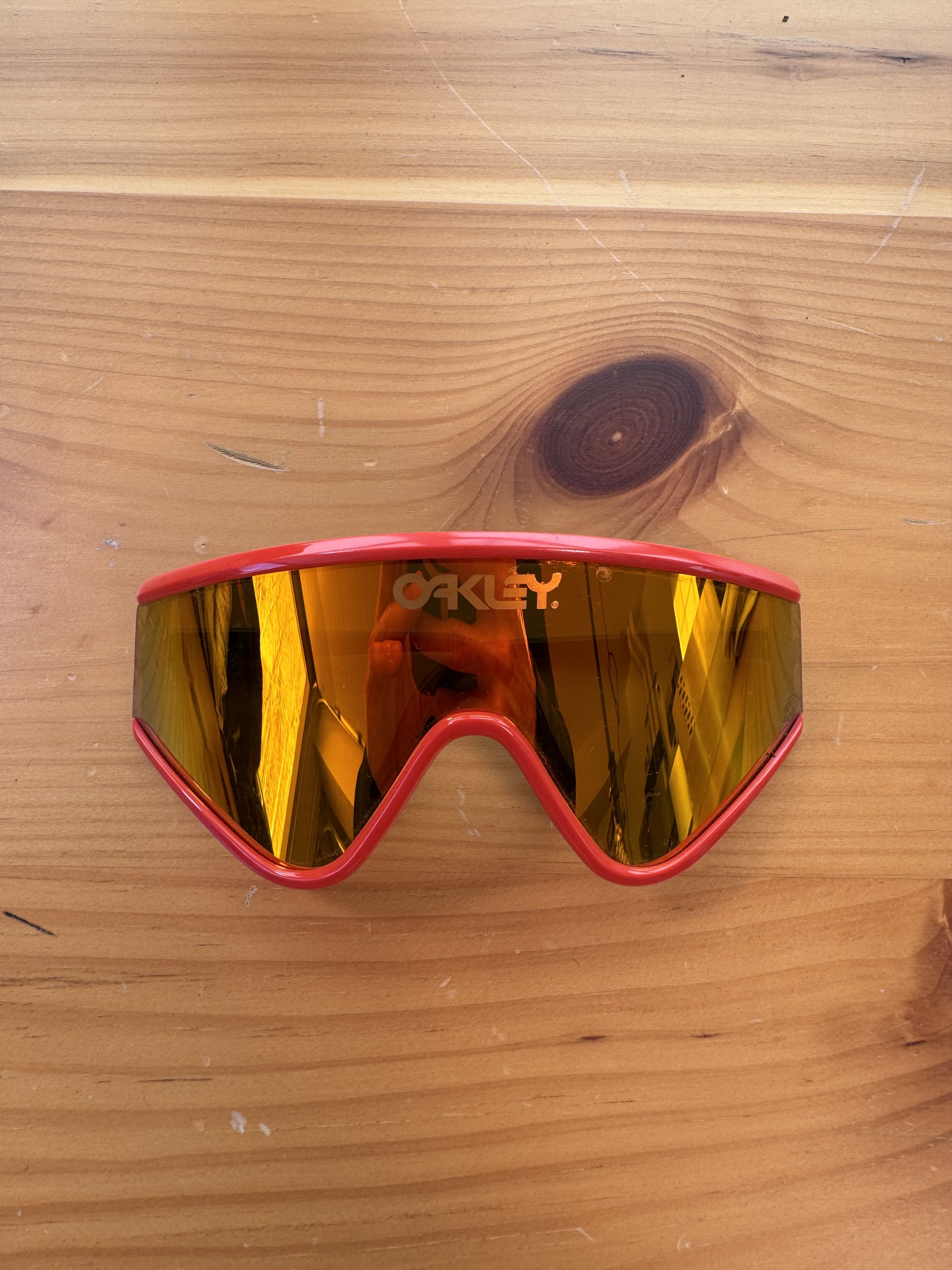 Oakley × Vintage 2000's vintage Oakley Half Wire Red Oxyde | Grailed