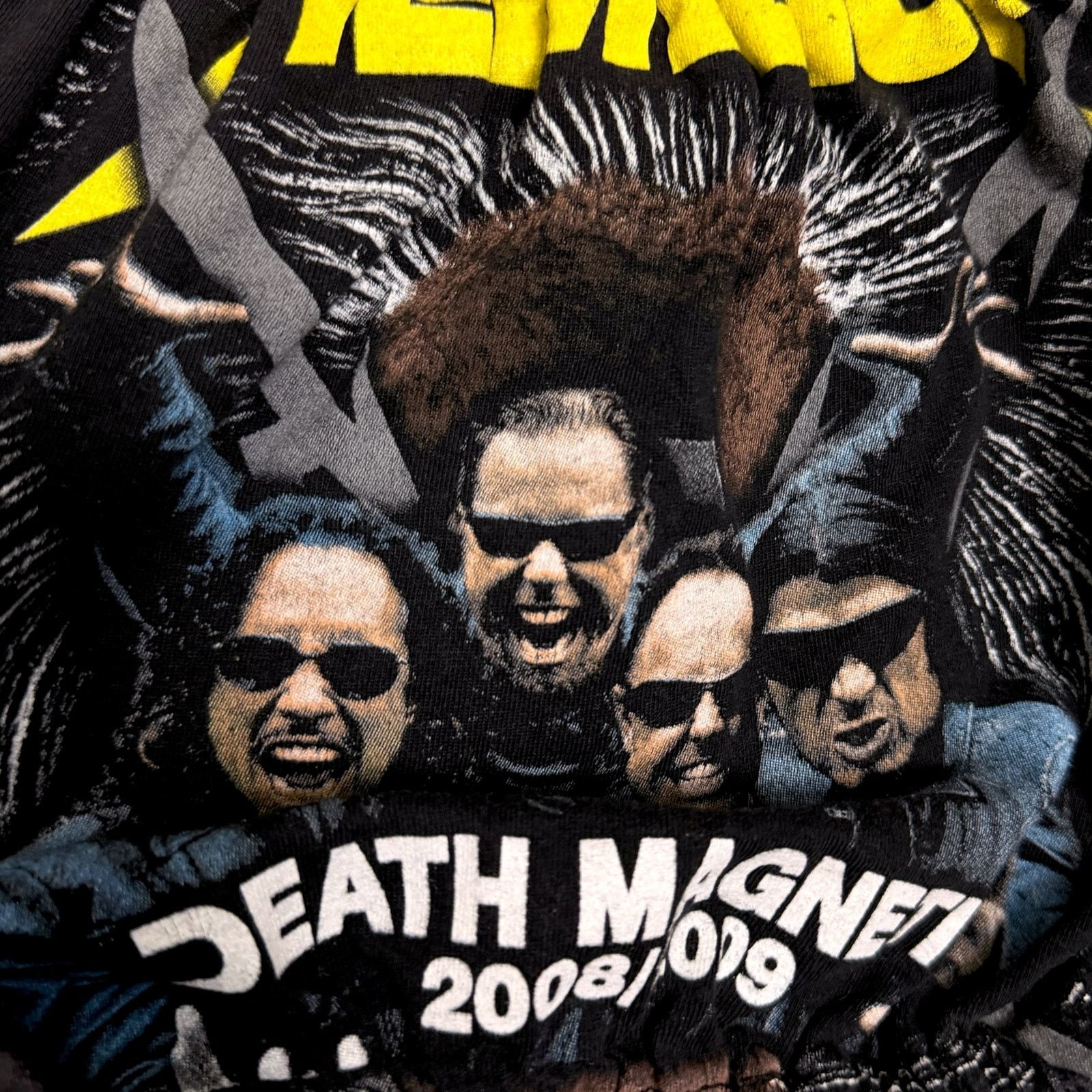 Vintage Metallica Death Magnetic 2008/2009 Women's M Custom Cropped Size M / US 6-8 / IT 42-44 - 2 Thumbnail