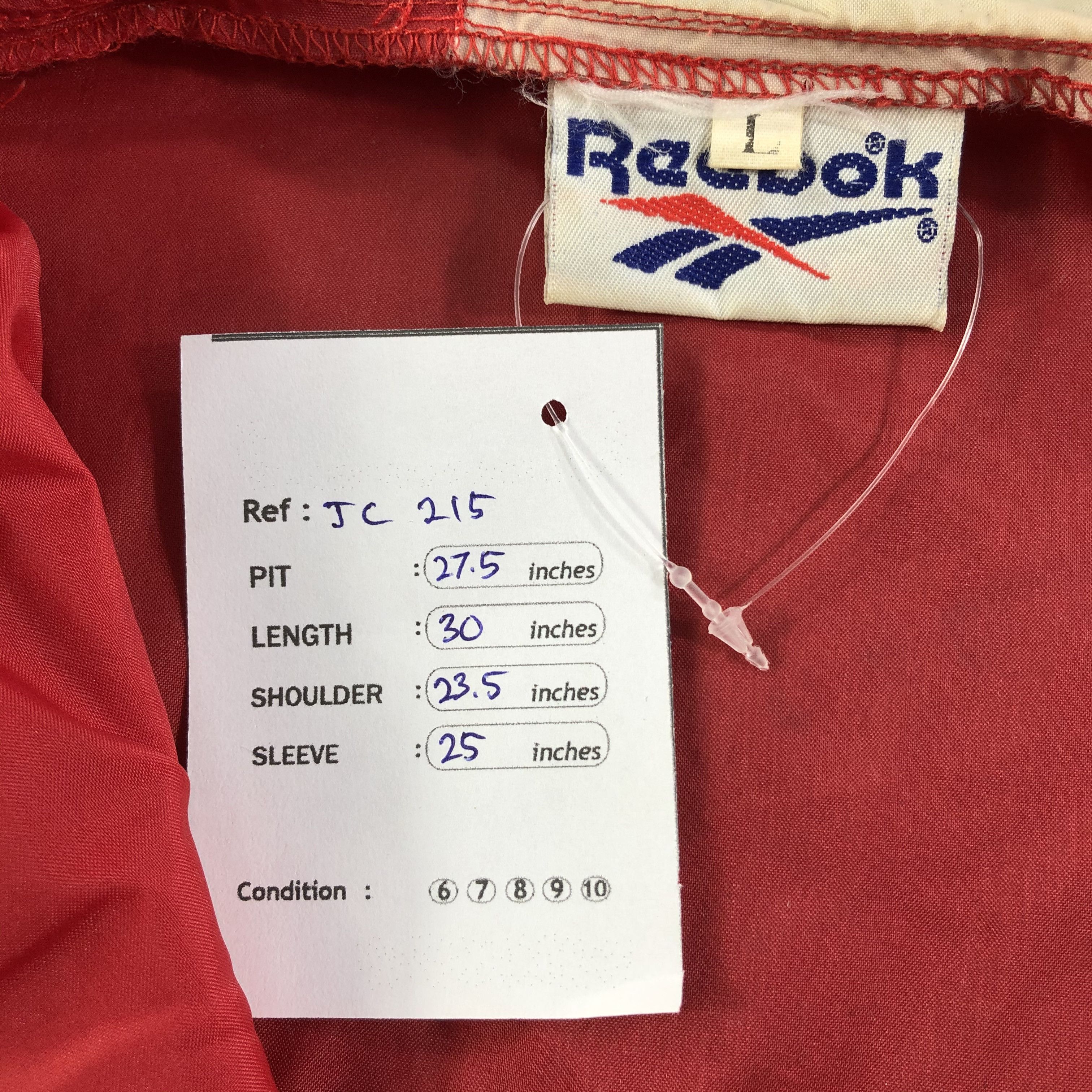 Reebok Vintage Reebok Hooded Windbreaker Jacket-JC215 Size US L / EU 52-54 / 3 - 11 Thumbnail