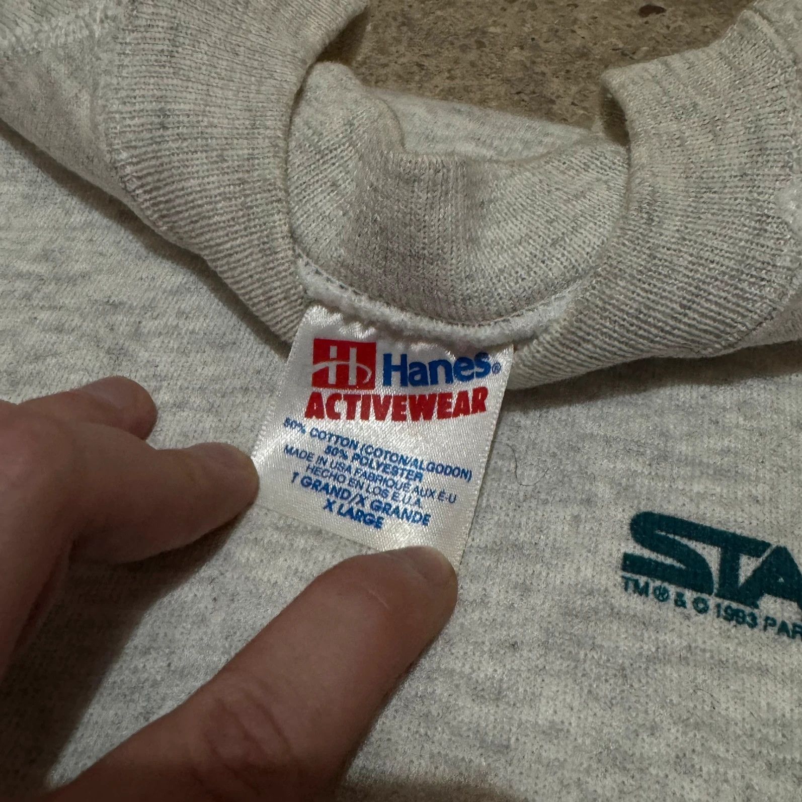 Vintage 90s Star Treck Sweatshirt hanes