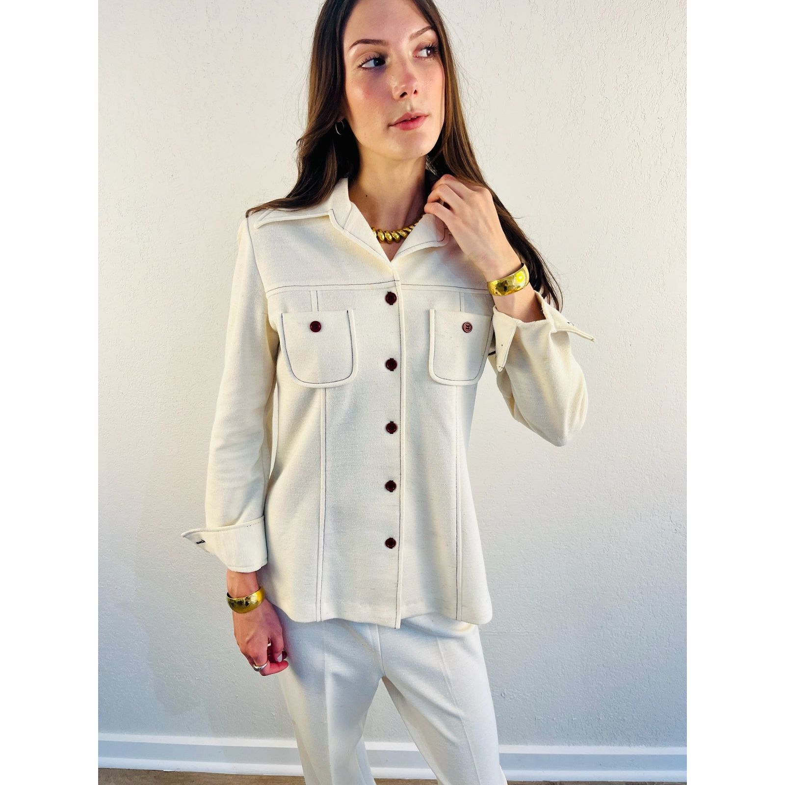 Other 70s Western Inspired Ivory Matching Set Size M / US 6-8 / IT 42-44 - 10 Thumbnail
