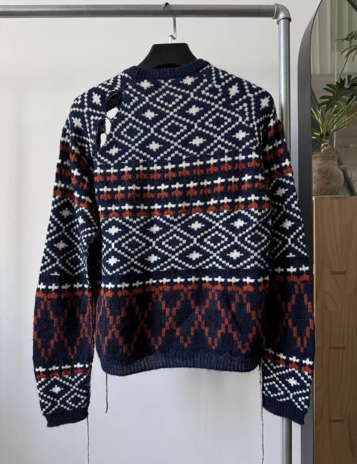Raf Simons RAF SIMONS Spring/Summer 2019 Runway "Torn" Sweater Size US L / EU 52-54 / 3 - 2 Thumbnail