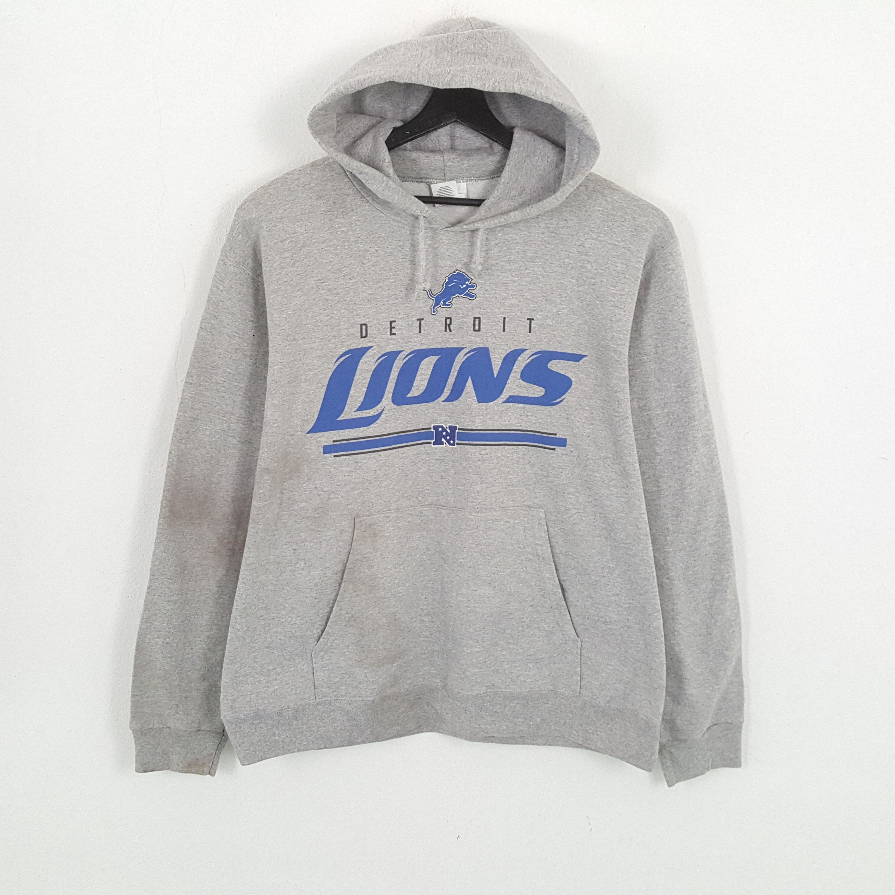 NFL × Vintage DETROIT LIONS NFL American Football Team Hoodies Size US L / EU 52-54 / 3 - 1 Thumbnail