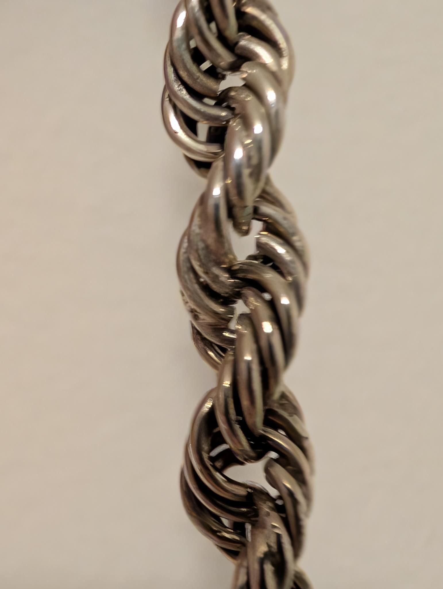 Japanese Brand XOLO JEWELRY Twist Link Necklace 60 cm SILVER 925 Size ONE SIZE - 5 Thumbnail