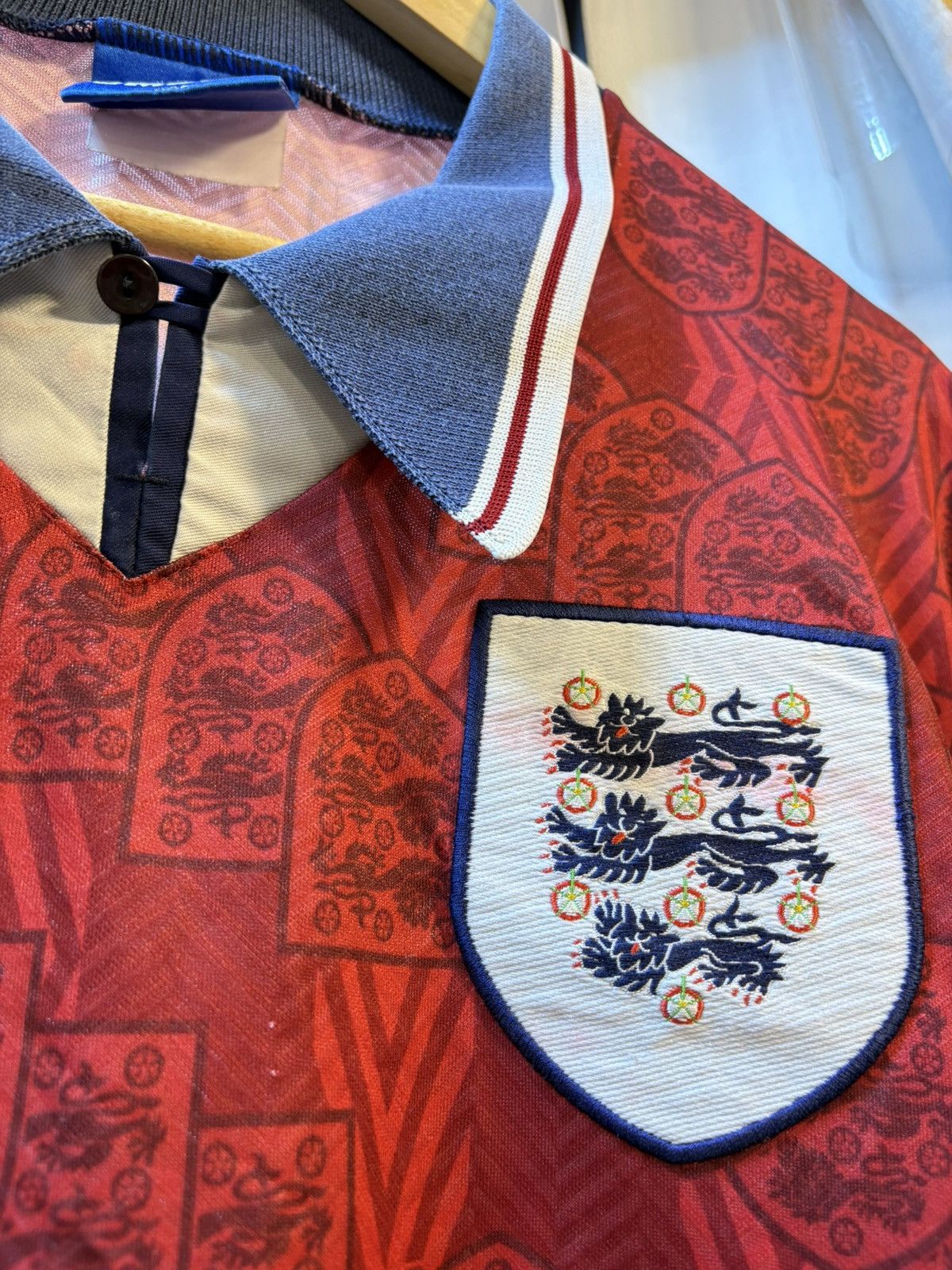 Umbro Vintage 1994 England National Football Team Away Kit Size US XXL / EU 58 / 5 - 12 Thumbnail