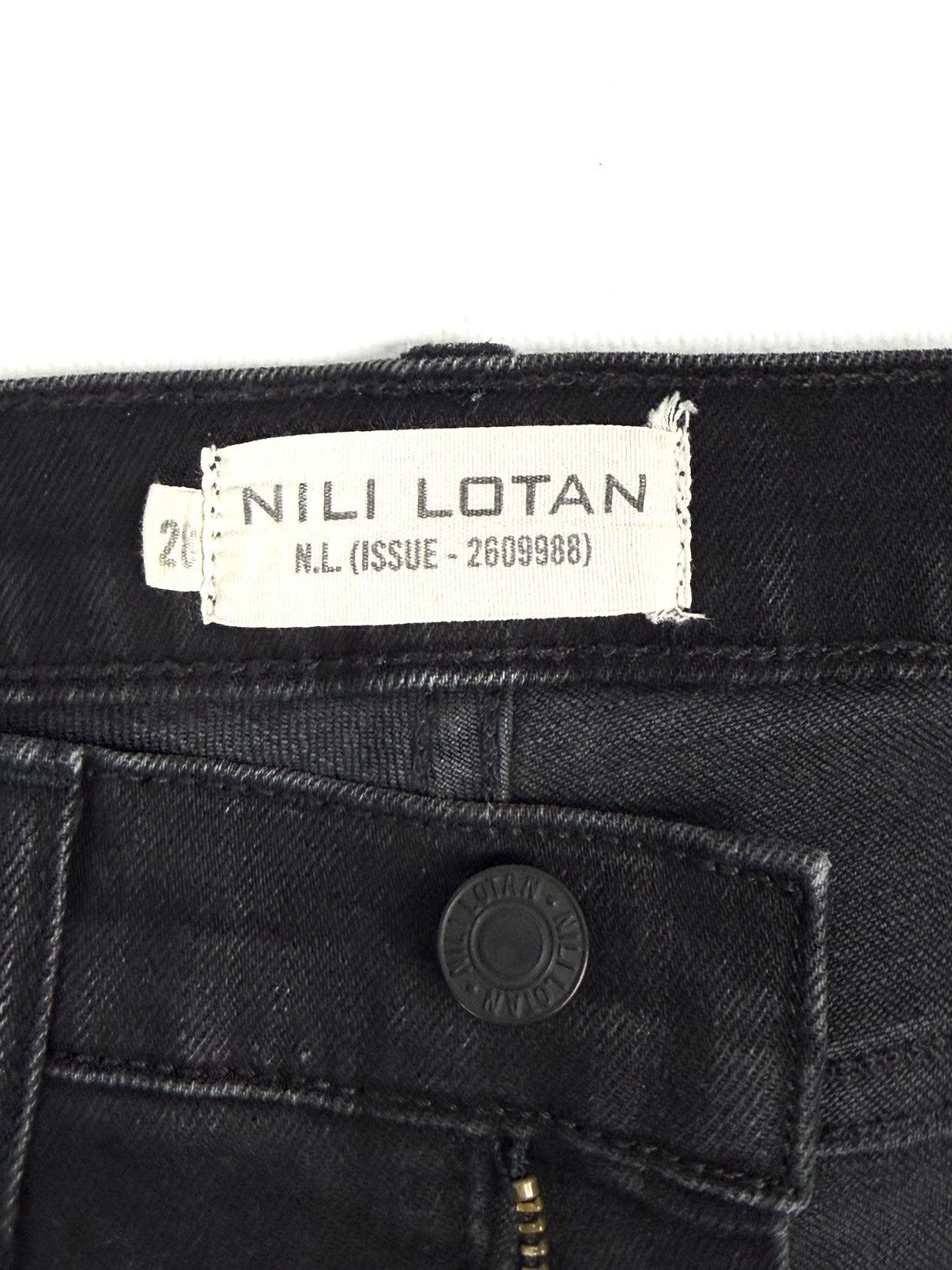 Nili Lotan Nili Lotan High Waist Skinny Jeans Raw Hem USA Avantgarde Size 28" / US 6 / IT 42 - 11 Thumbnail