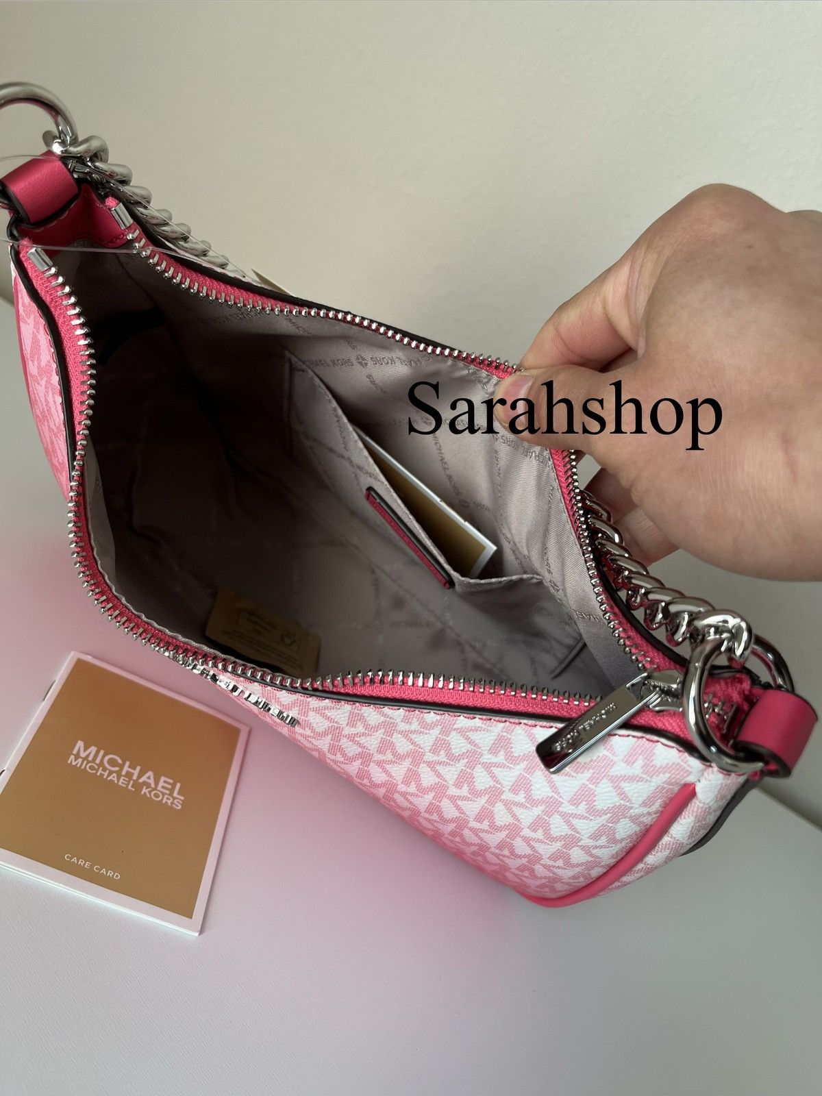 Michael Kors Michael Kors Jet Set Travel Large Pouchette Crossbody Size ONE SIZE - 10 Thumbnail