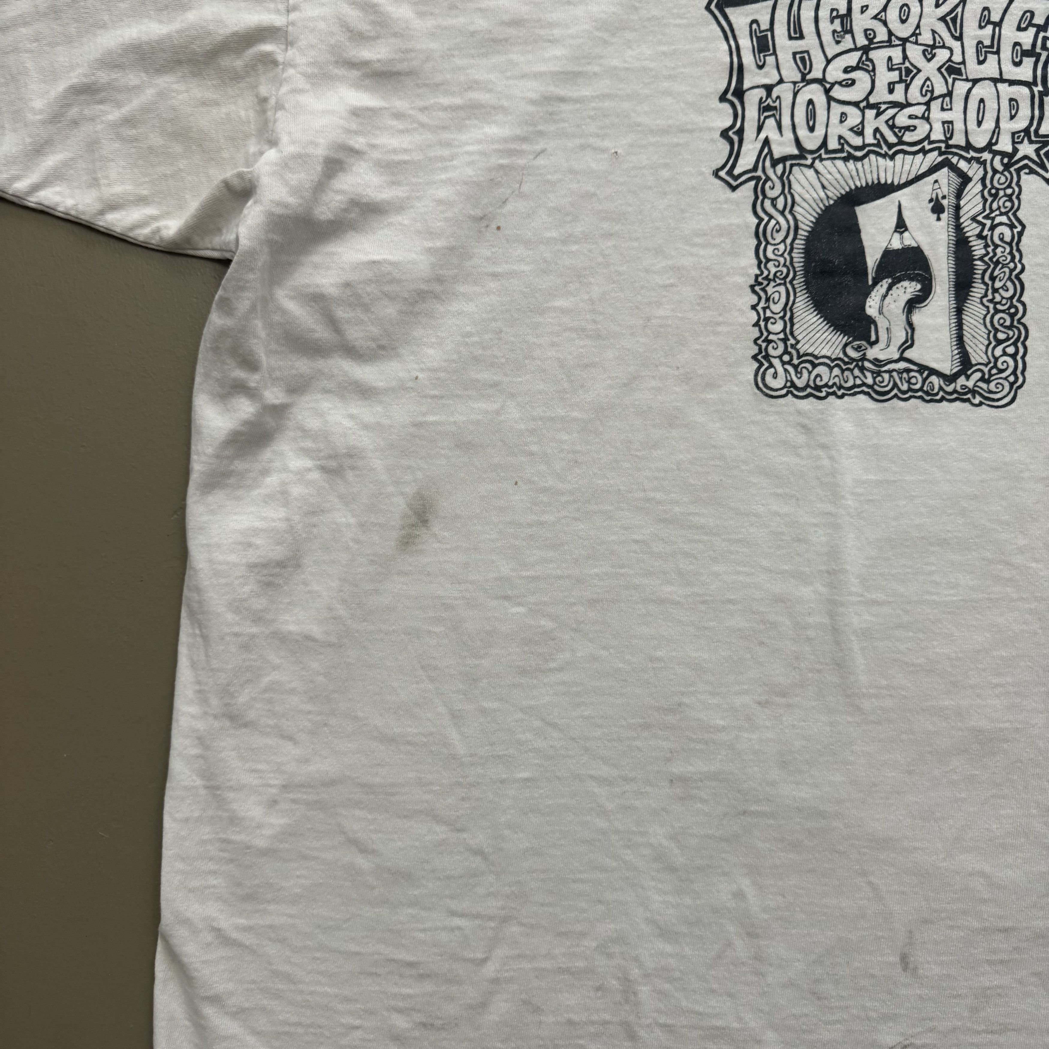 Band Tees × Vintage VTG RARE 90s Cherokee Sex Workshop NYC Band Nu Disco T Shirt Size US XL / EU 56 / 4 - 4 Thumbnail