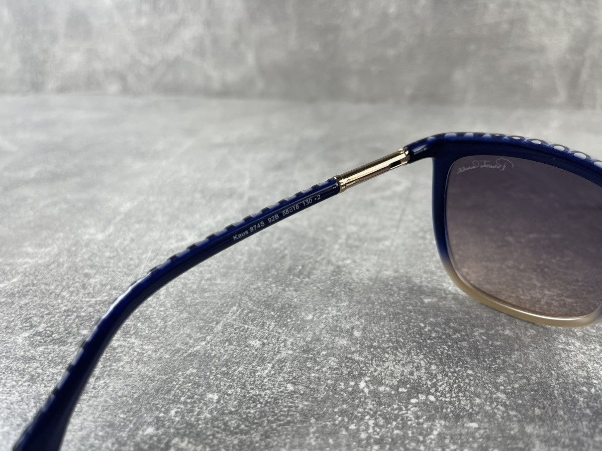 Roberto Cavalli Roberto Cavalli Xaus 874S 92B Blue Ombre Cat Eye Sunglasses Size ONE SIZE - 8 Thumbnail