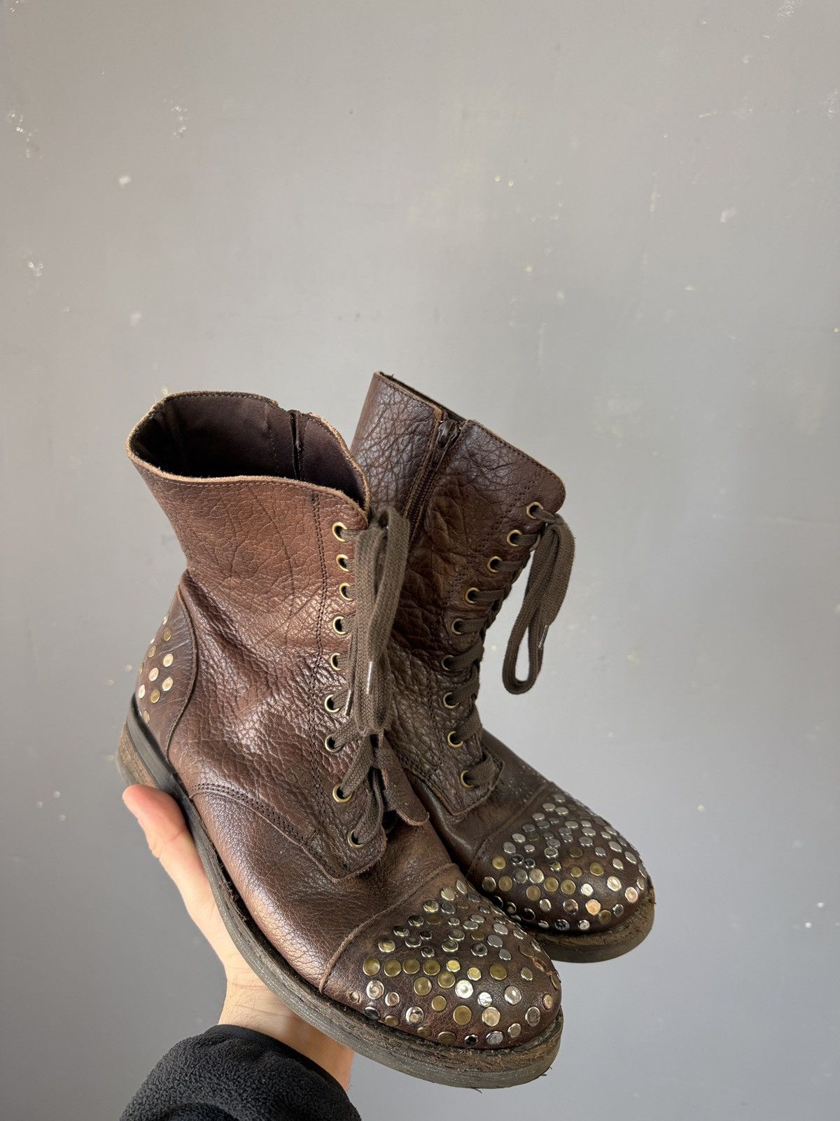 A.S.98 Ankle Brown Leather japanese A.S. 98 style boots 90s Size US 7 / EU 40 - 3 Thumbnail