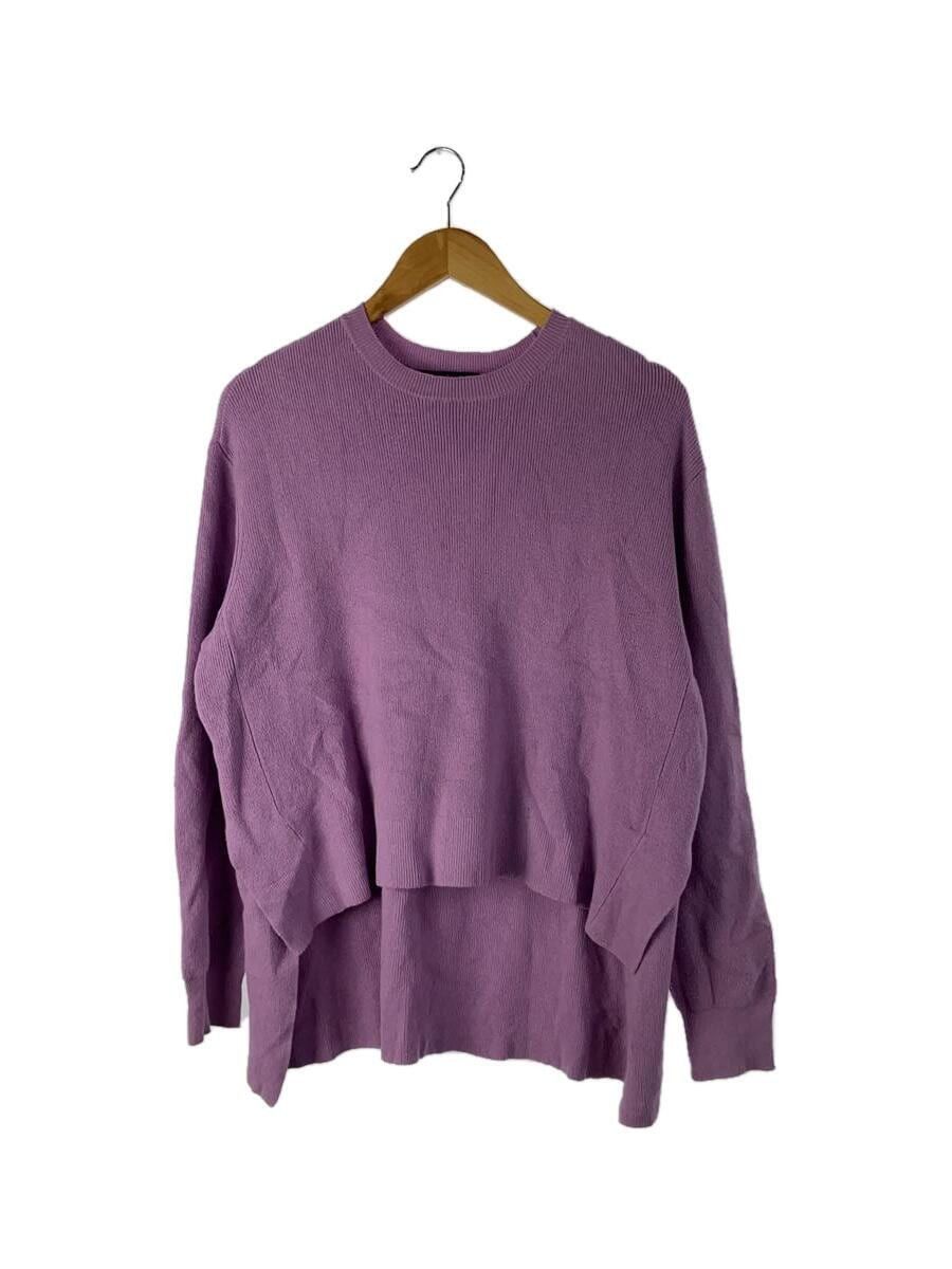 image of Undercover Ss20 Curved Hem Sweater in Purple Pink, Men's (Size Medium)