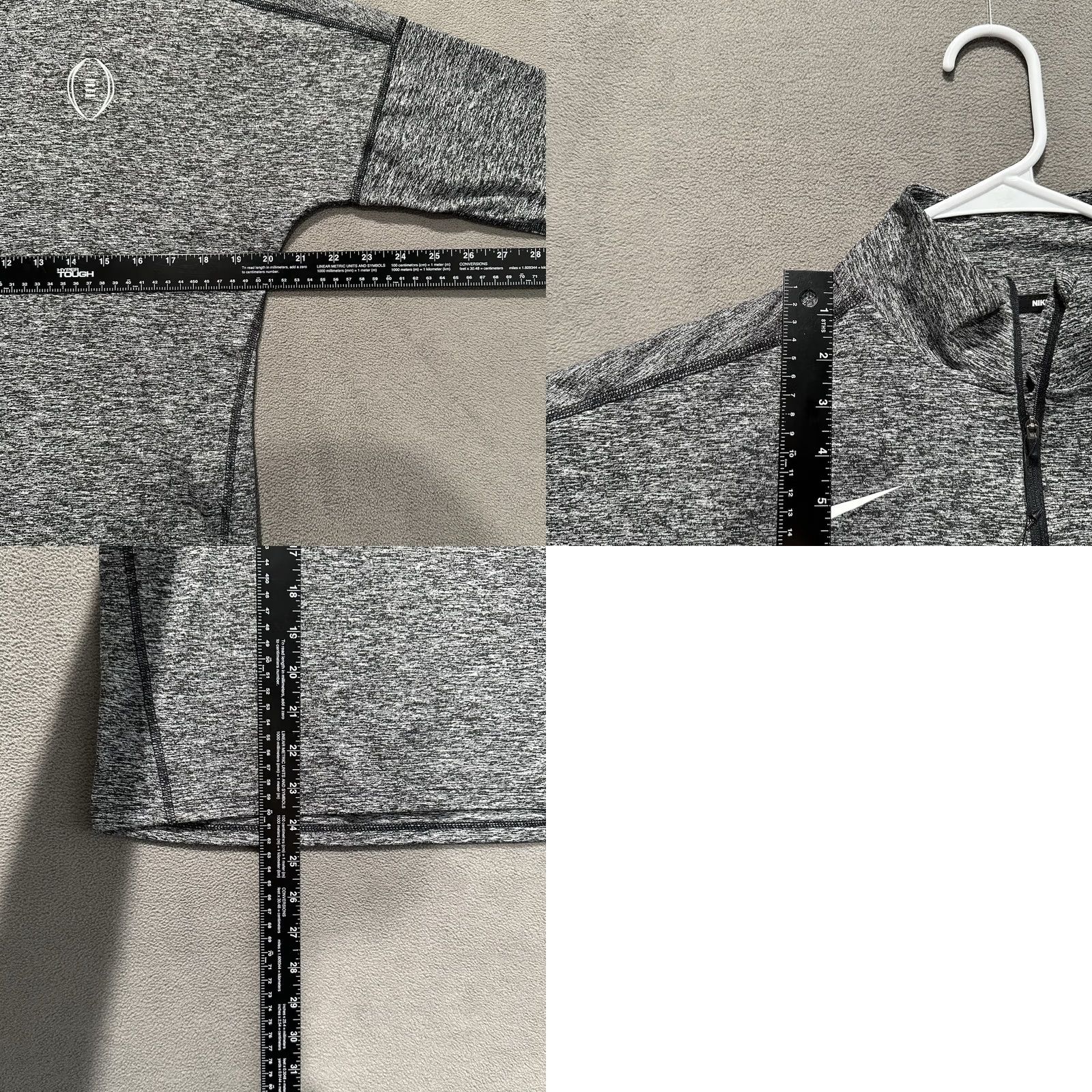 Nike Nike Dri-Fit Element 1/2 Zip Top Womens M Gray Heather Pullover 897021-011 Size M / US 6-8 / IT 42-44 - 9 Thumbnail