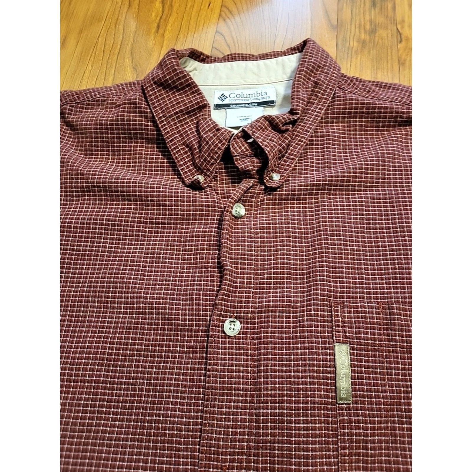 Vintage VINTAGE? Columbia Sportswear Co XX L Button-Down Longsleeve Pocket Collar Shirt 54" EUC Size US XXL / EU 58 / 5 - 2 Thumbnail