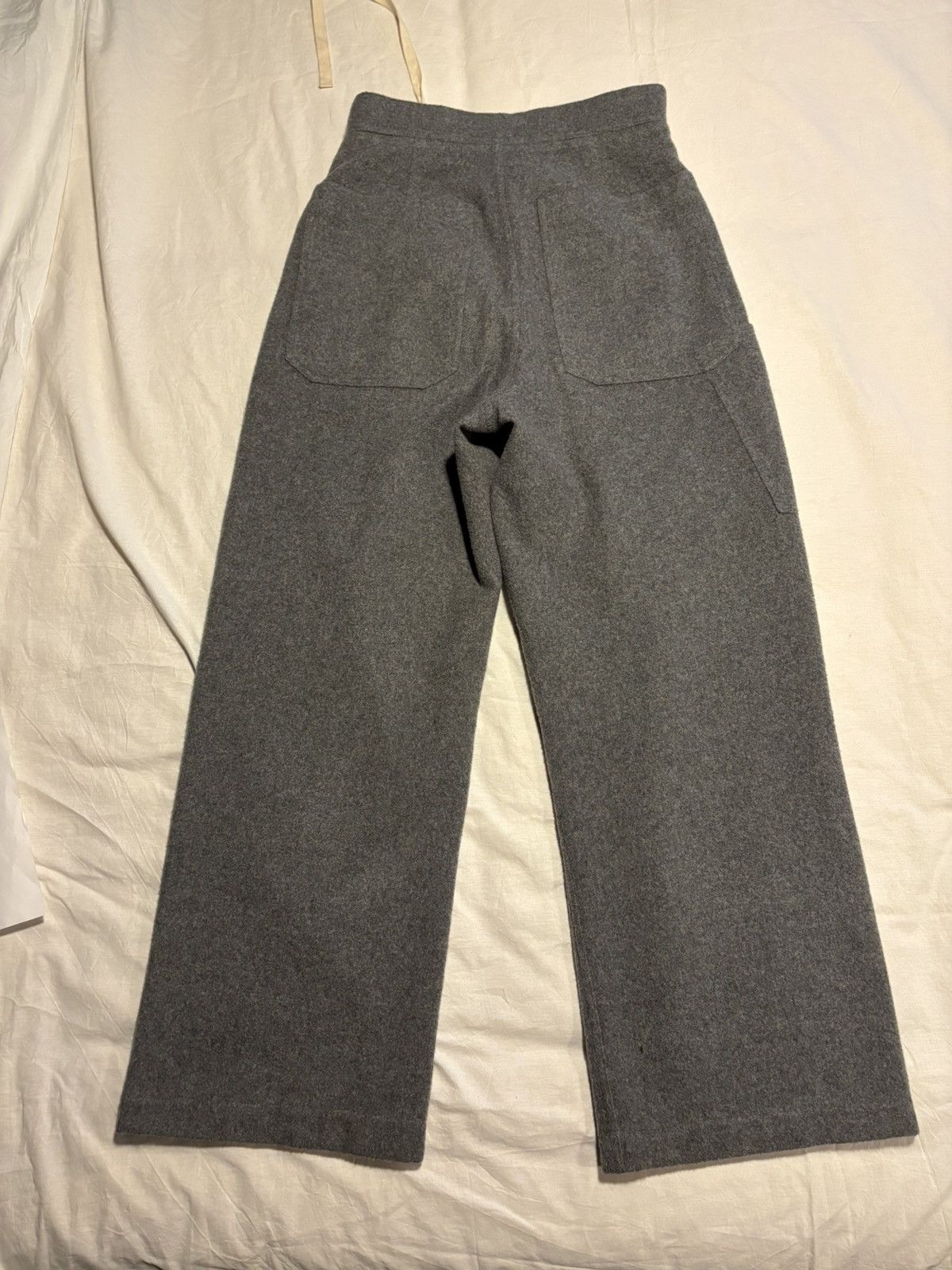 Jil Sander Jil Sander thick wool wide leg trousers. Size US 30 / EU 46 - 9 Thumbnail