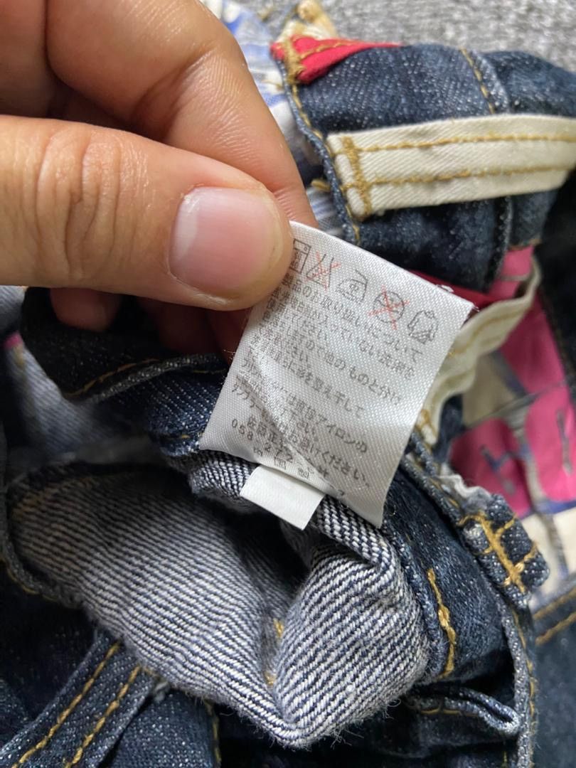 Japanese Brand NYLAUS Genuine Double Waist Three Quarter Jeans (186) Size US 29 - 6 Thumbnail