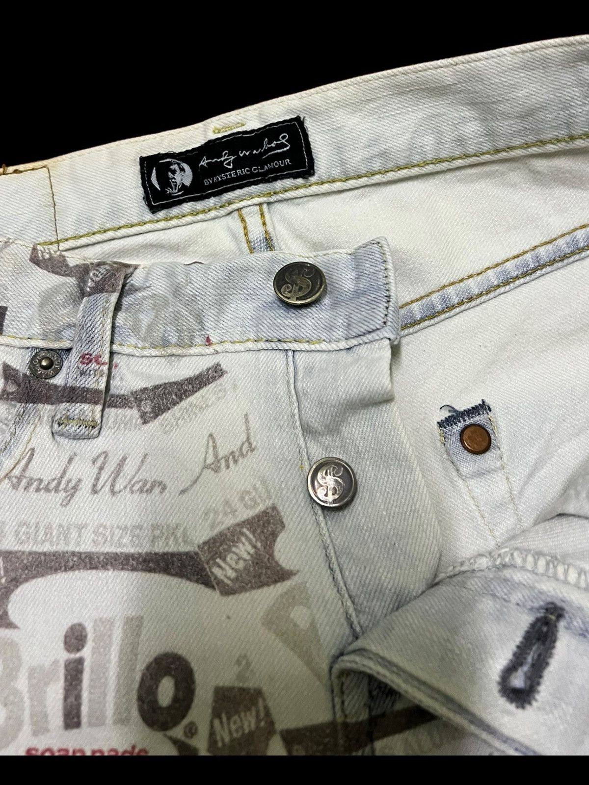 Andy Warhol × Hysteric Glamour × Japanese Brand HYSTERIC GLAMOUR X ANDY WARHOL JAPANESE BRAND DENIM Size US 30 / EU 46 - 15 Thumbnail