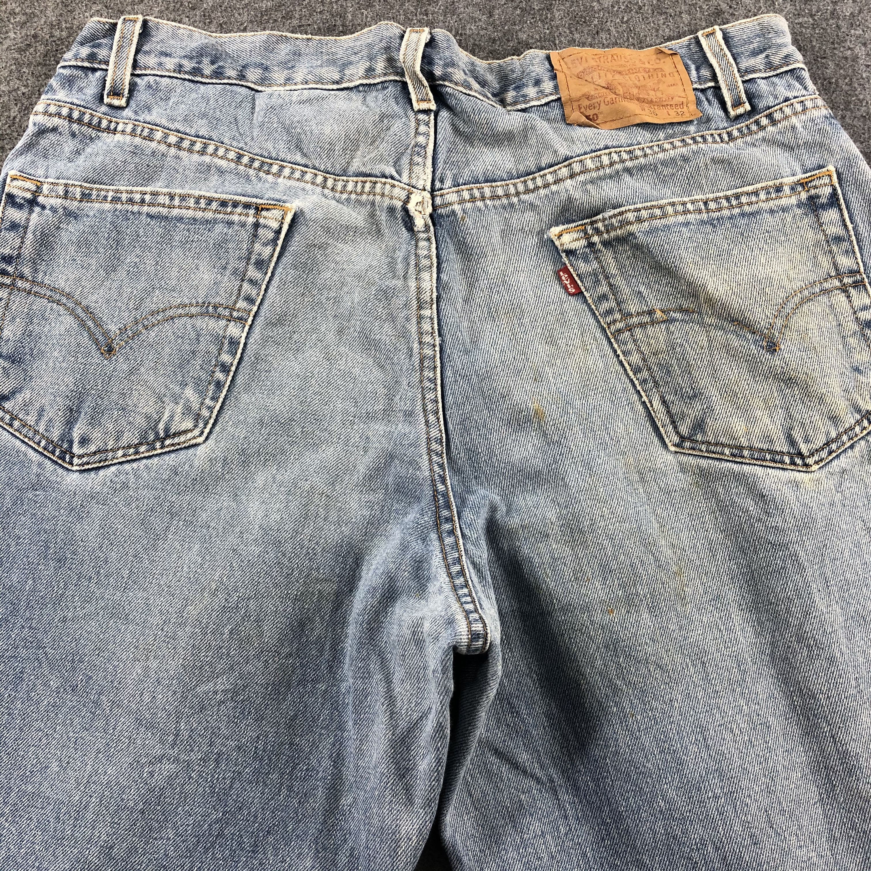 Levi's 90s Vintage Blue Wash Levis 550 Jeans-J2659 Size US 36 / EU 52 - 4 Thumbnail