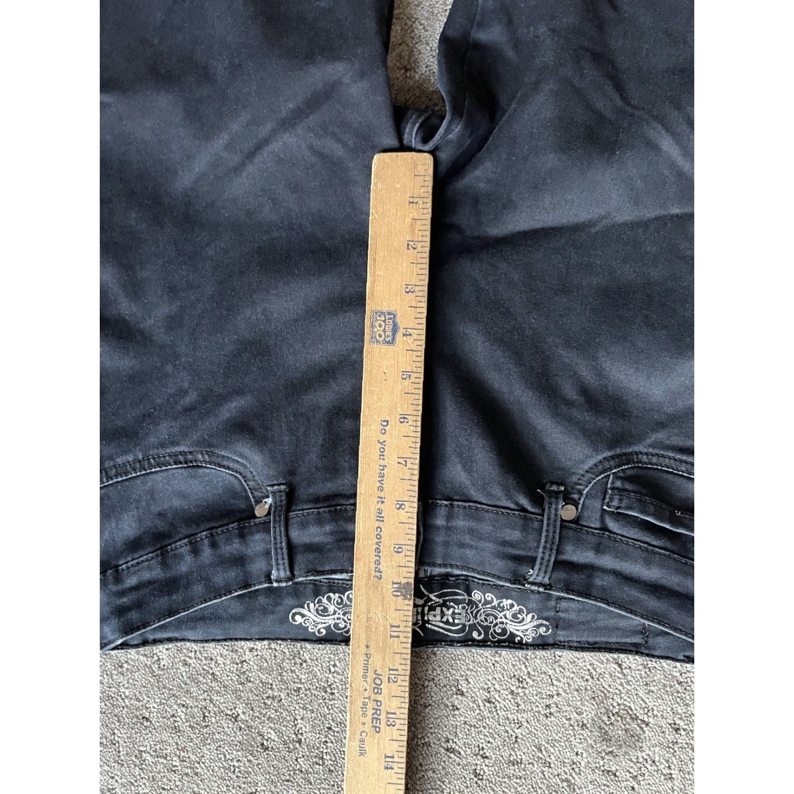 Express VINTAGE Express Stella Cotton Blend Jean Leggings Women's Size 8 Cropped Denim Blue Easy Care Size 30" / US 8 / IT 44 - 7 Thumbnail