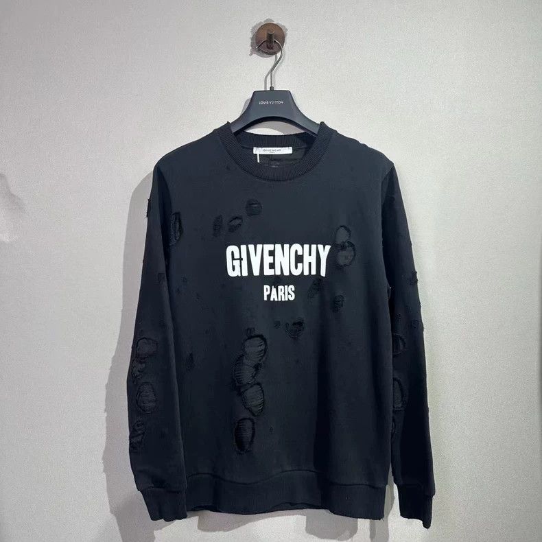 Givenchy Givenchy Black hole lettering round neck sweatshirt Size US XS / EU 42 / 0 - 1 Thumbnail