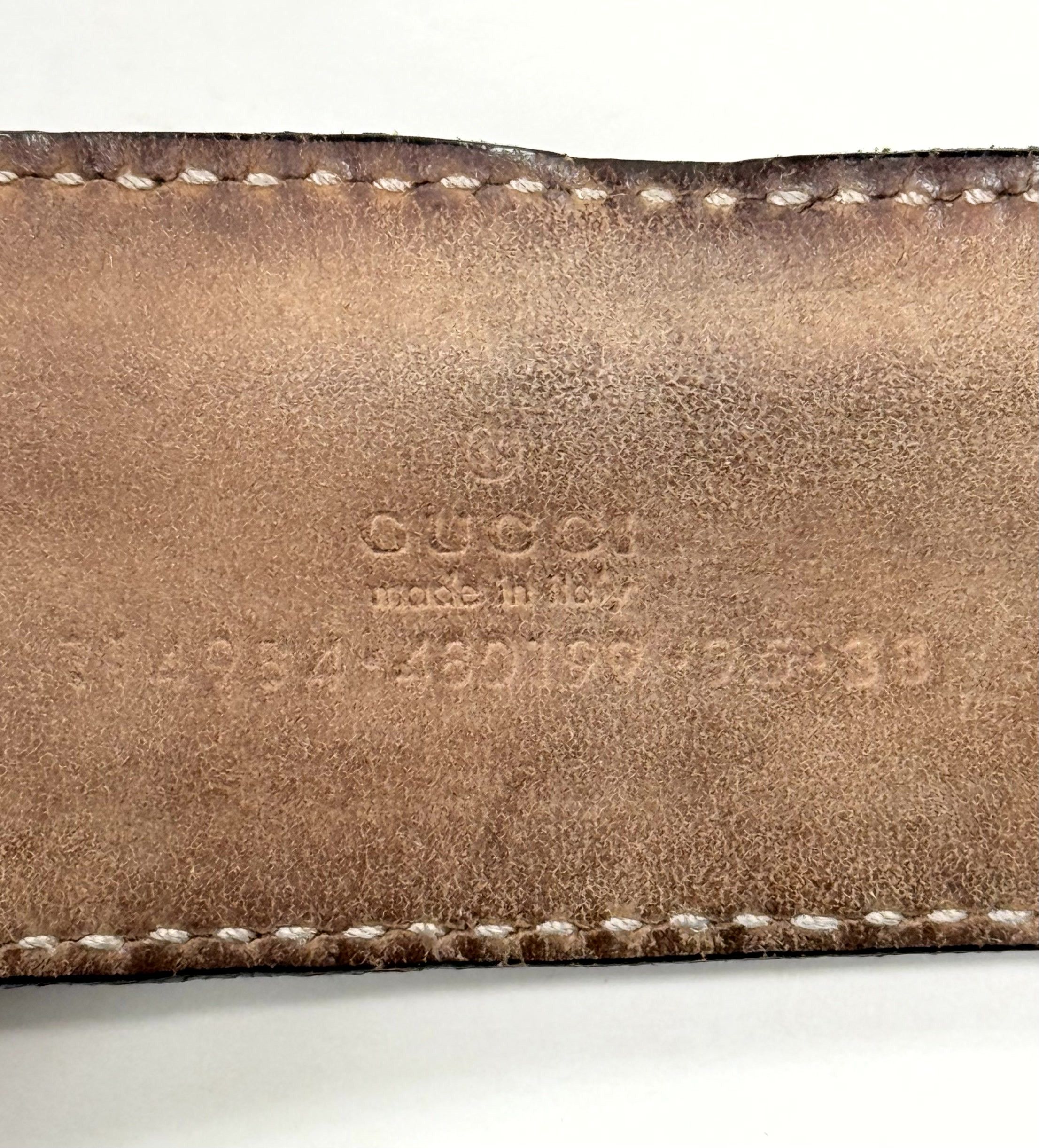 Gucci Gucci Web Green/Red Stripe GG Interlocking Belt Size 95/38 Size ONE SIZE - 3 Thumbnail