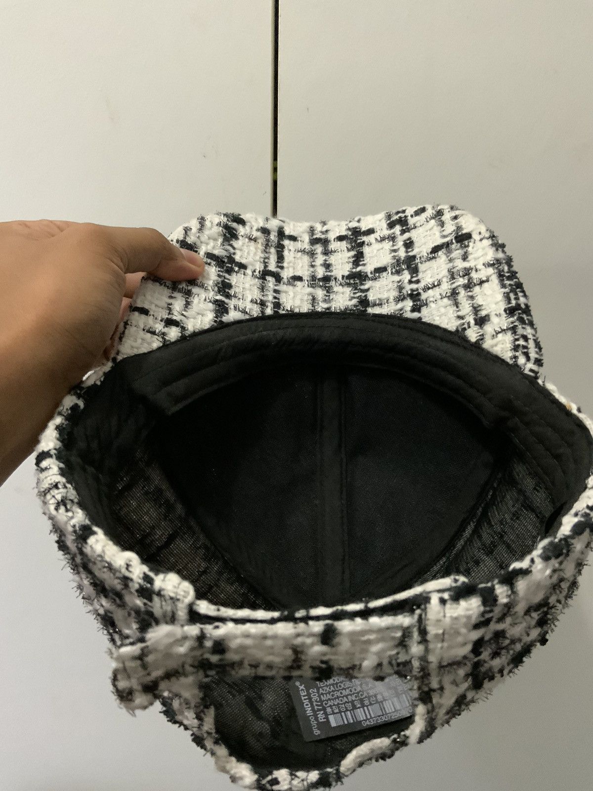 Zara Zara Accessories Boro Sashiko Stitch Hat Size ONE SIZE - 8 Thumbnail