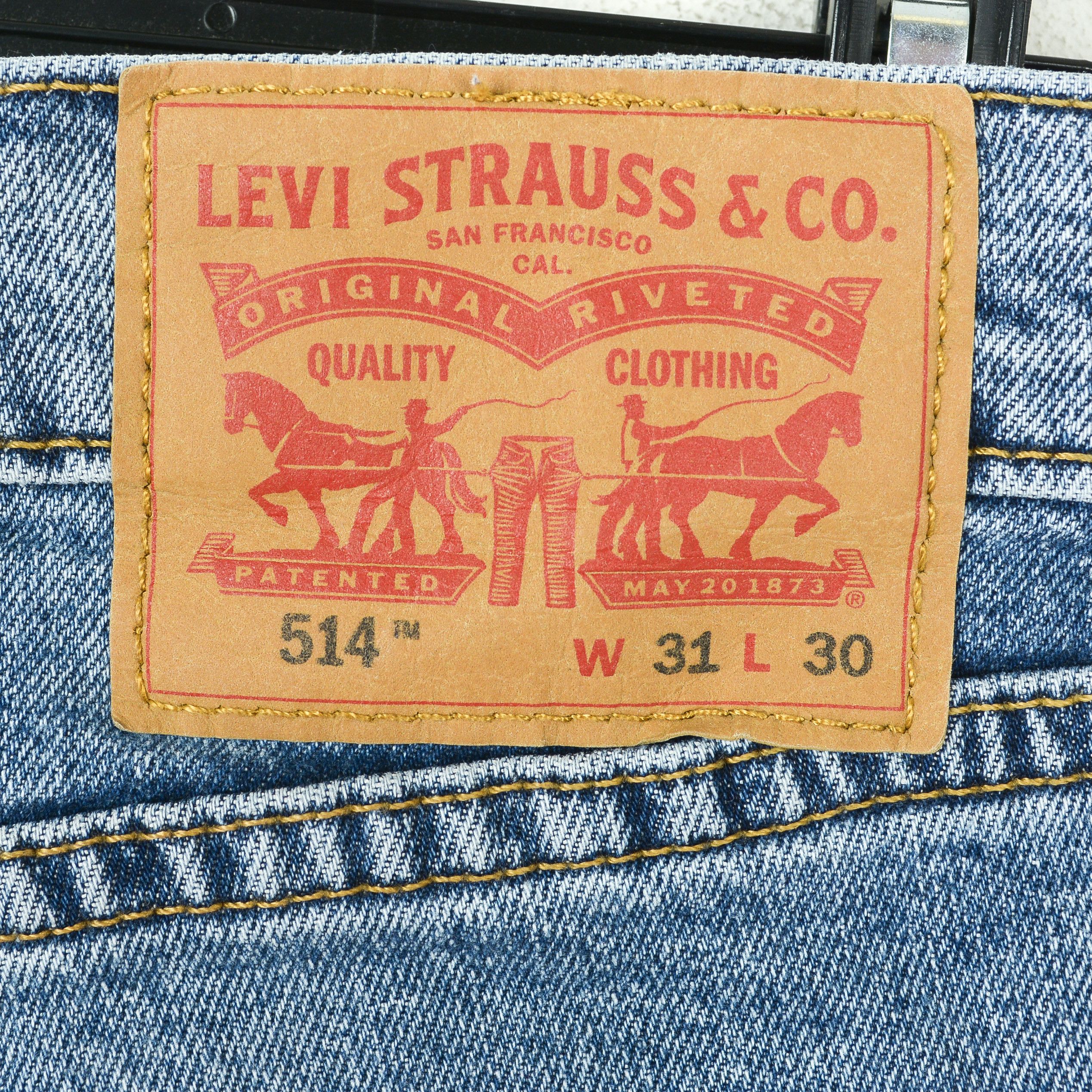 Levi's 514 W31 L30 Straight Jeans Denim Pants Trousers Blue Size US 31 - 5 Thumbnail