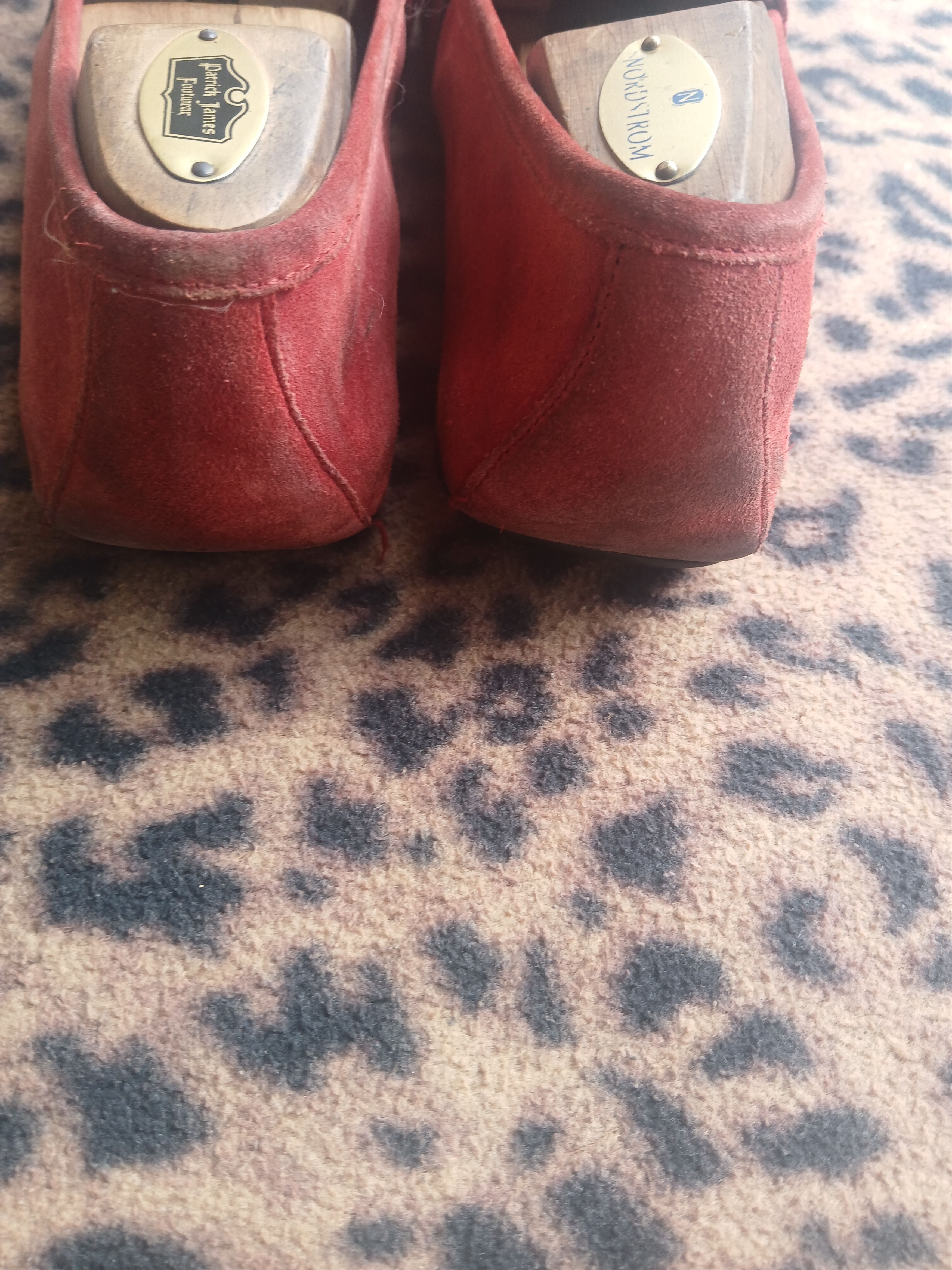 Gucci Gucci Red Suede Web Trim Penny loafer Size US 7 / EU 40 - 4 Thumbnail