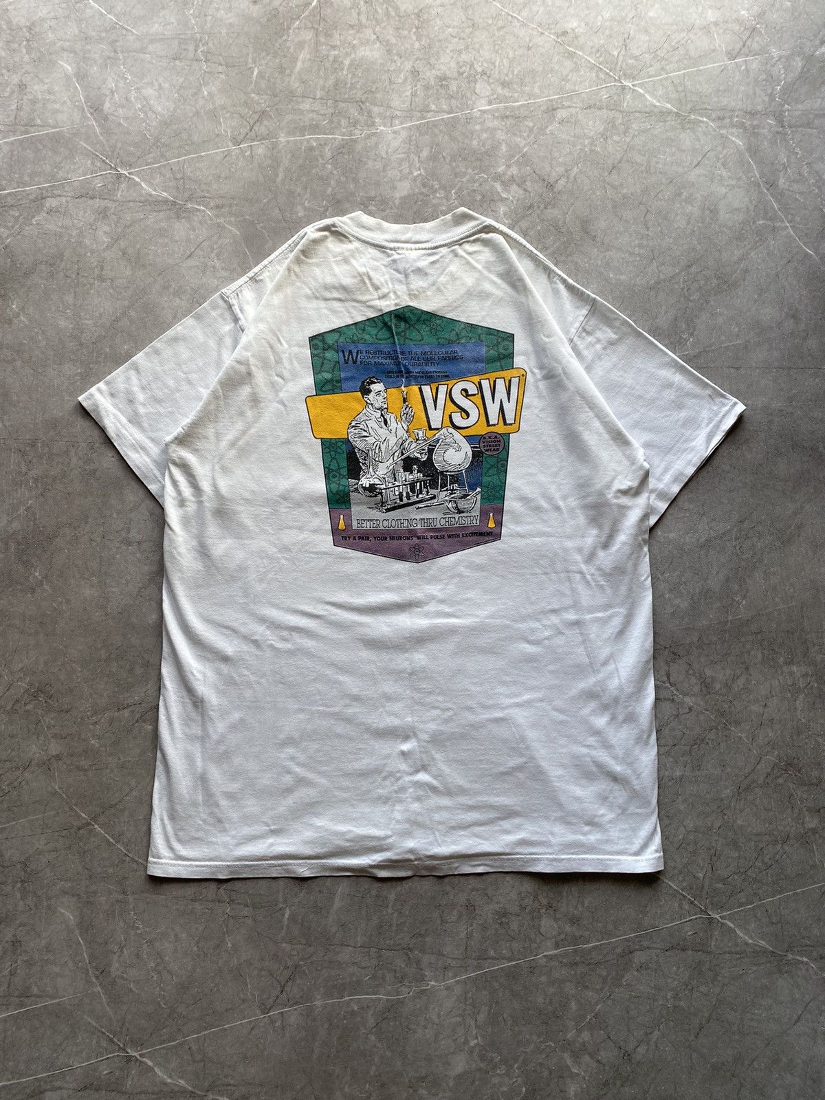 Vision Streetwear 🇺🇸Vintage 1990 Vision Streetwear T-Shirt Made in USA Big Logo Size US XL / EU 56 / 4 - 2 Thumbnail