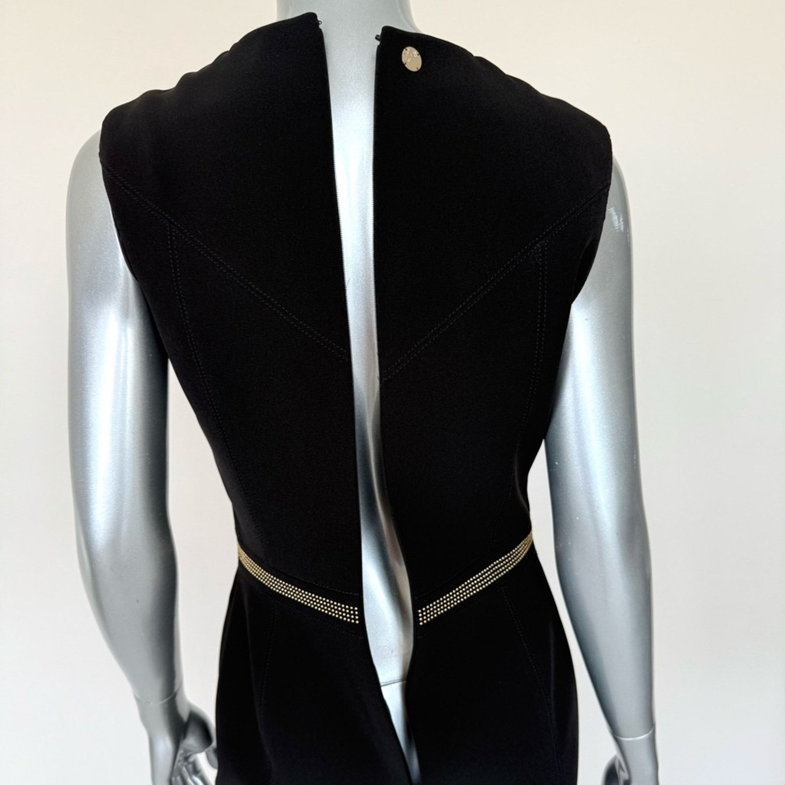 Versace New Versace Collection Black Studded Dress IT 42 US 6 1195$ Size M / US 6-8 / IT 42-44 - 8 Thumbnail