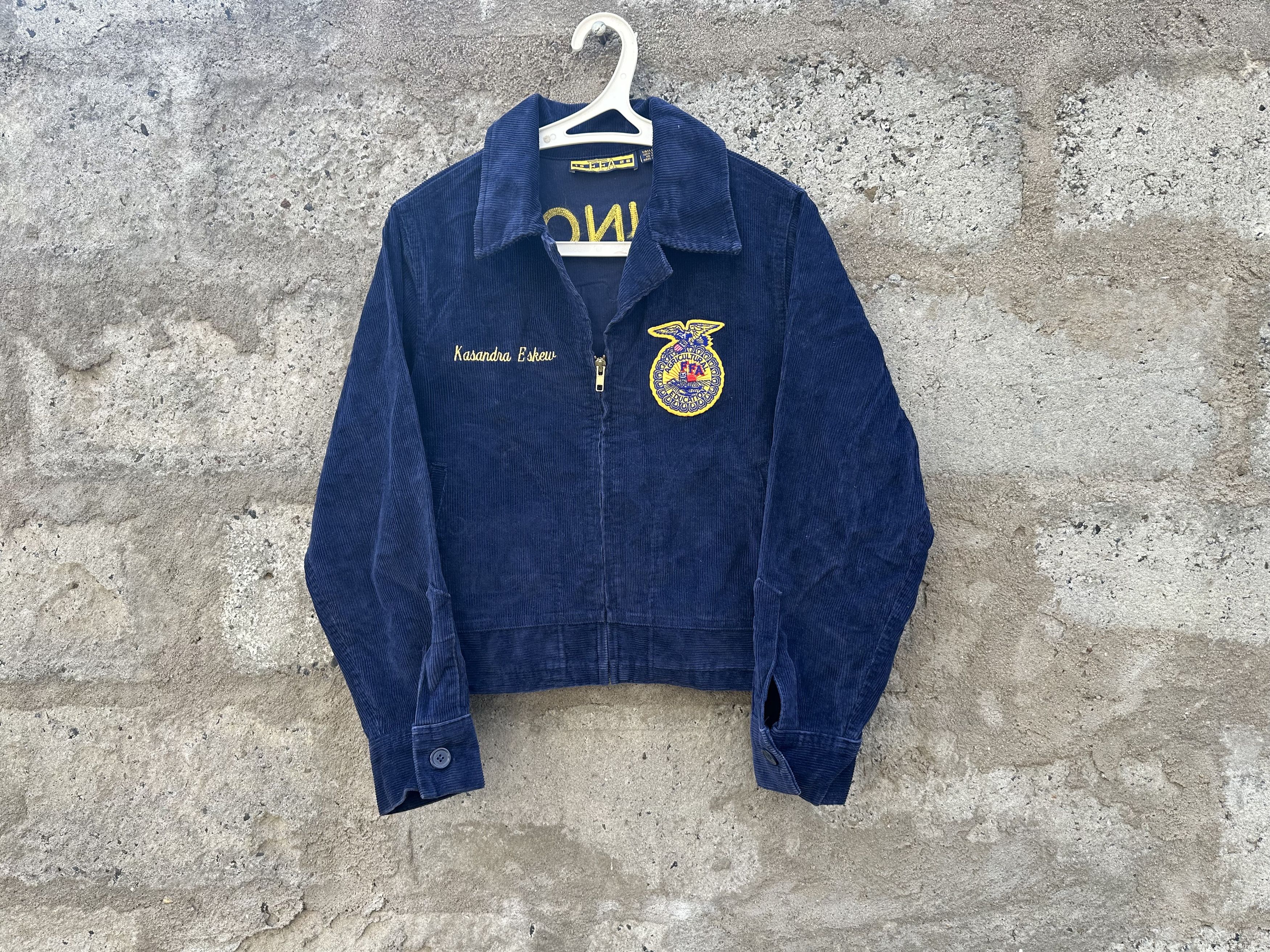 Streetwear × Vintage GK166 VINTAGE FFA CORDUROY JACKET HAWAII