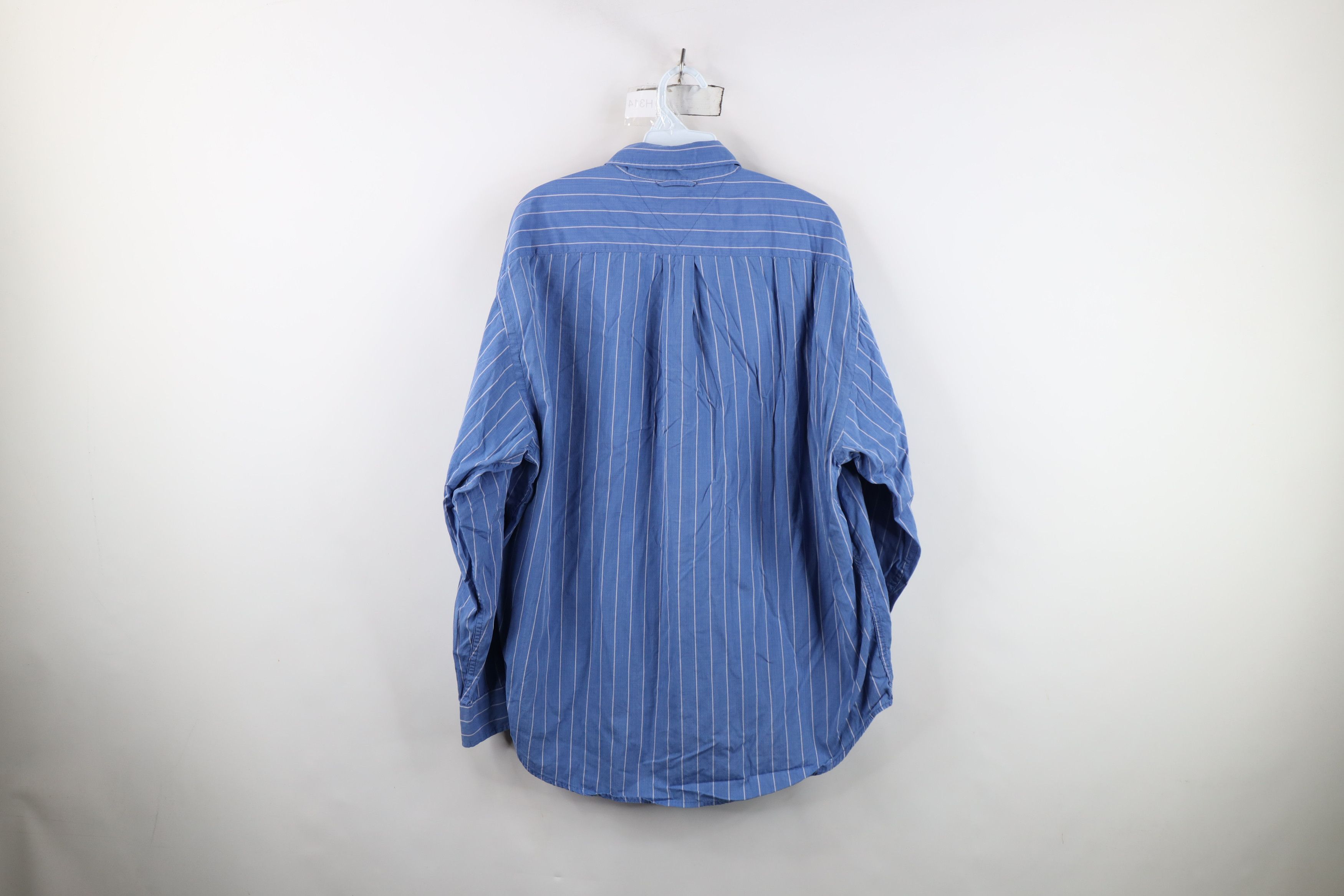 Tommy Hilfiger Vintage 90s Tommy Hilfiger Cotton Oxford Button Down Shirt Size US L / EU 52-54 / 3 - 10 Thumbnail