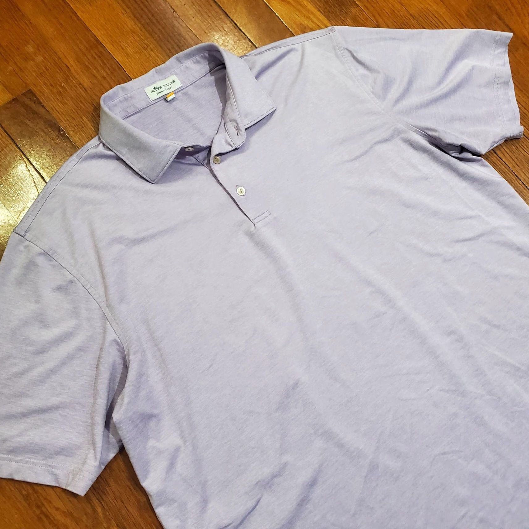 Peter Millar Peter Millar Polo Shirt Mens XL Purple Summer Comfort The Players Club Golf Shirt Mens XL Purple Embroidered Deer Logo Short Sleeve Polo Size US XL / EU 56 / 4 - 2 Thumbnail