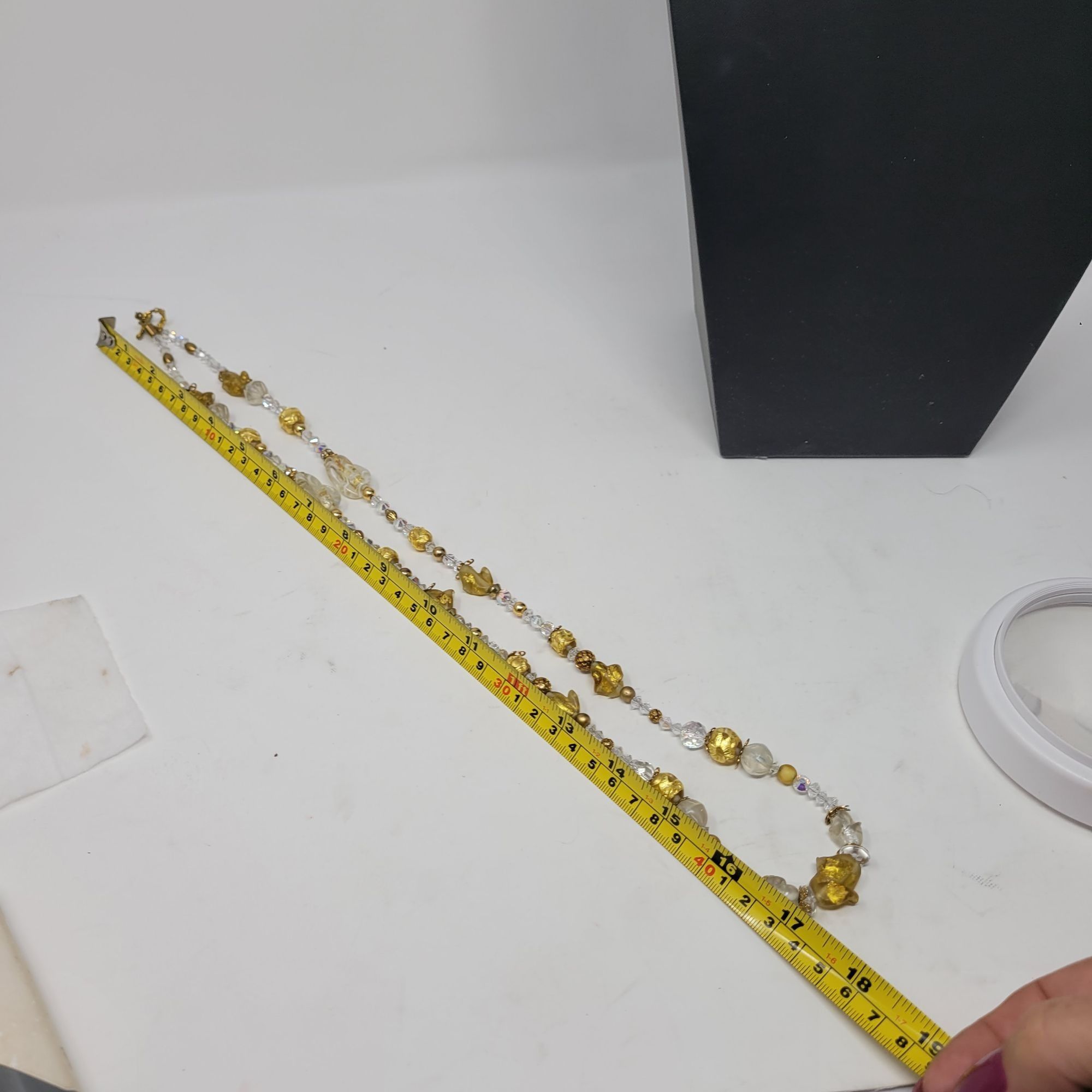 Vintage Vintage Princess Necklace Dangle Pierced Earring Set Faux Go Size ONE SIZE - 7 Thumbnail