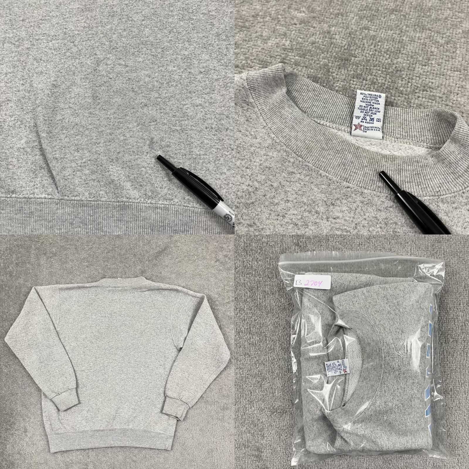 Soffe VTG Georgetown University Sweatshirt Grey Graphic Crew Pullover M/L Soffe Regular Adult Mens 90s University School Graphic Print Multi-Season Size US L / EU 52-54 / 3 - 8 Thumbnail