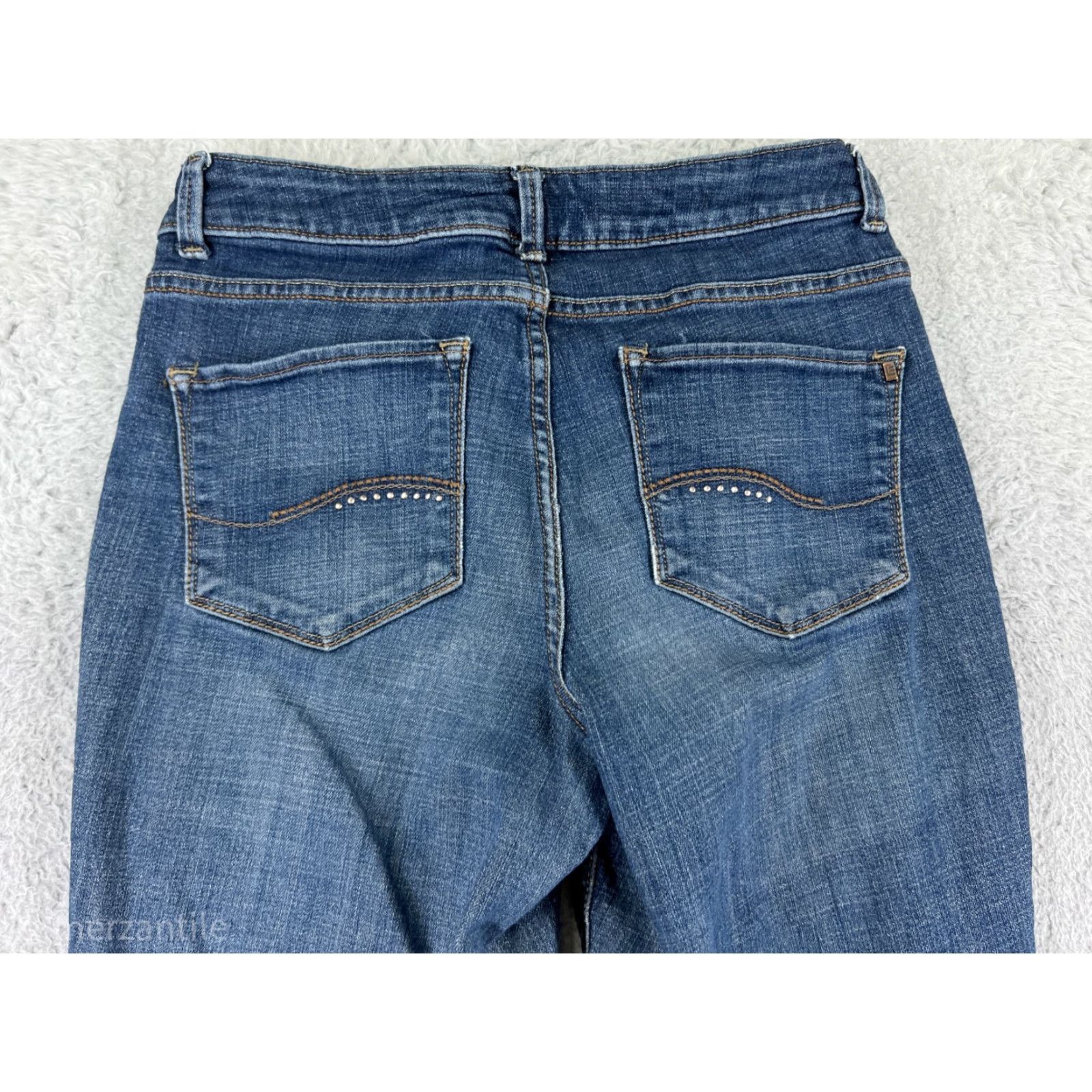 Lee Lee Jeans Womens 26 Blue Denim Bootcut Regular Blue Jeans Western Cotton Blend 5-Pocket Design Cowboy Southwestern 90s Theme Mens Girls Size 26" / US 2 / IT 38 - 3 Thumbnail