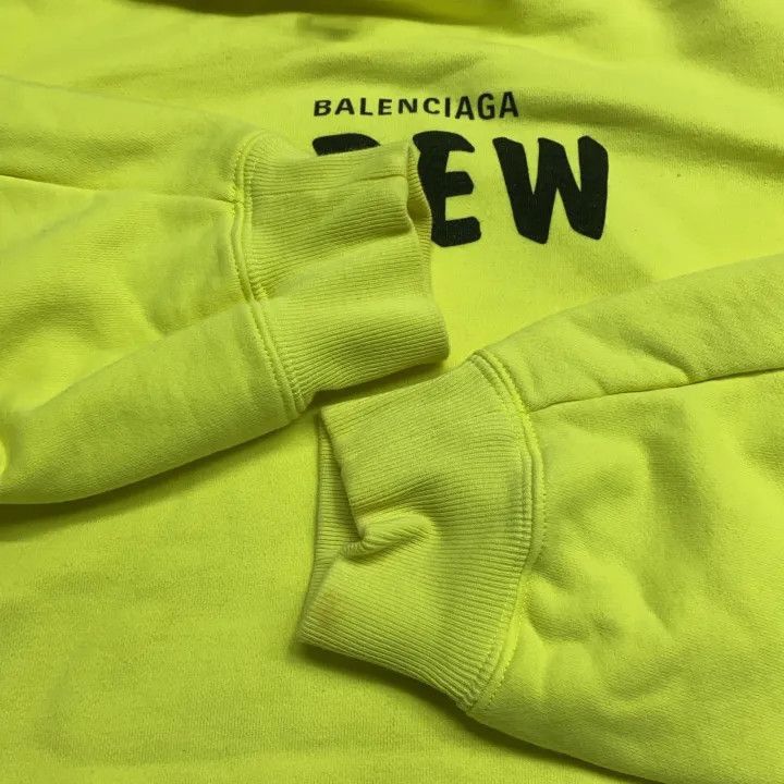 Other Balenciaga Bright Yellow Logo Hoodie for Women 0079-2507 Size M / US 6-8 / IT 42-44 - 4 Thumbnail