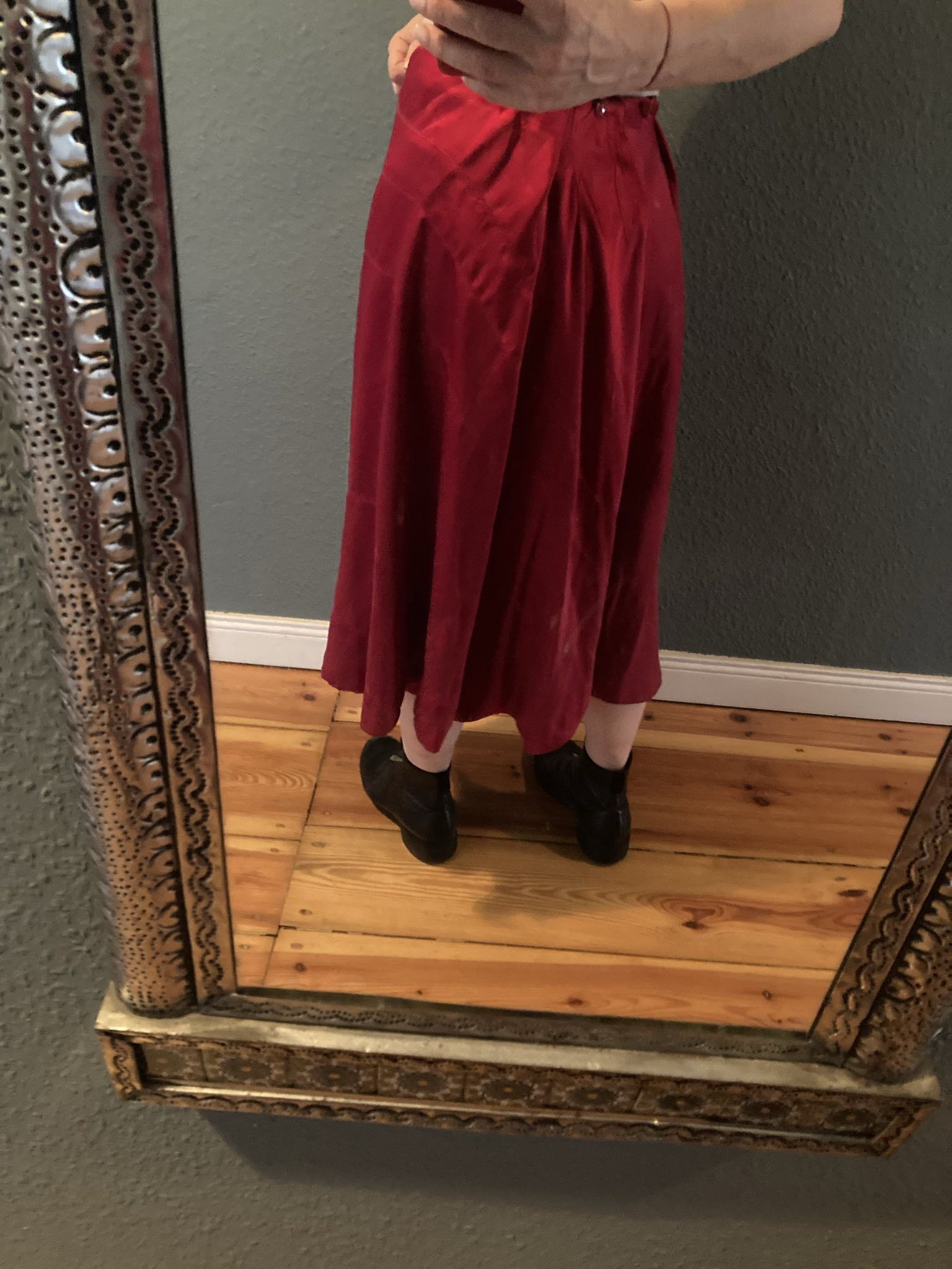 Casey Vidalenc Casey Vidalenc double layer red silk skirt Size 26" / US 2 / IT 38 - 13 Thumbnail