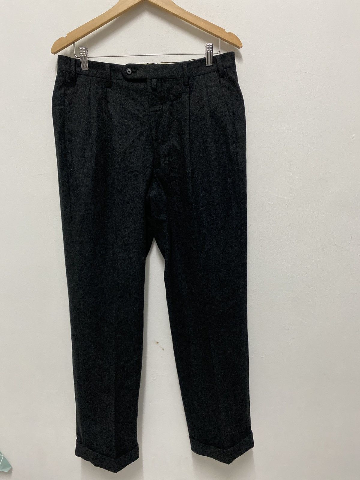 image of Vintage Made In England By Martin Sons & Co Wool Pant Mchenry in Black, Men's (Size 34)