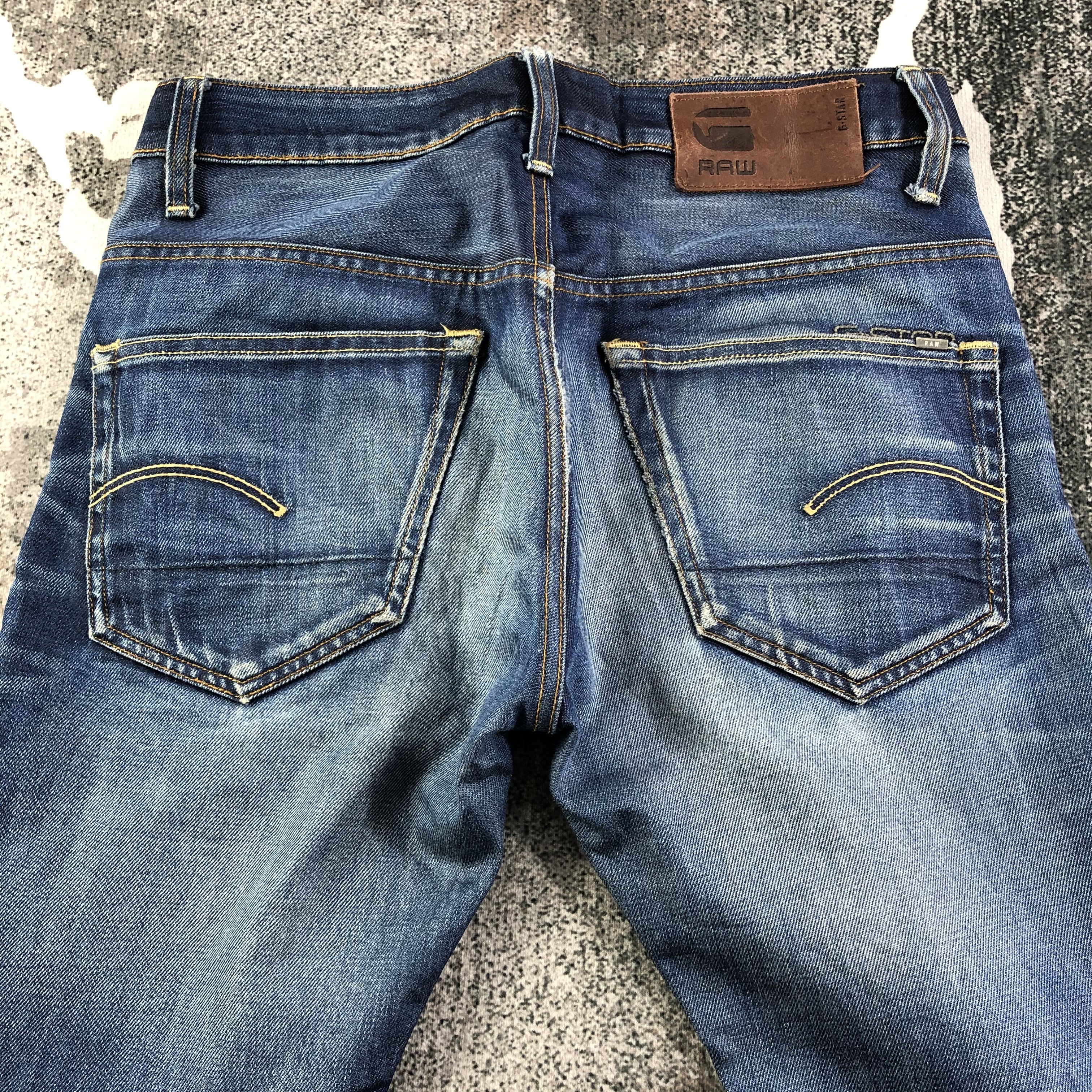 G-Star G Star Raw Jeans Faded Blue Distressed Denim KJ1506 Size US 29 - 4 Thumbnail
