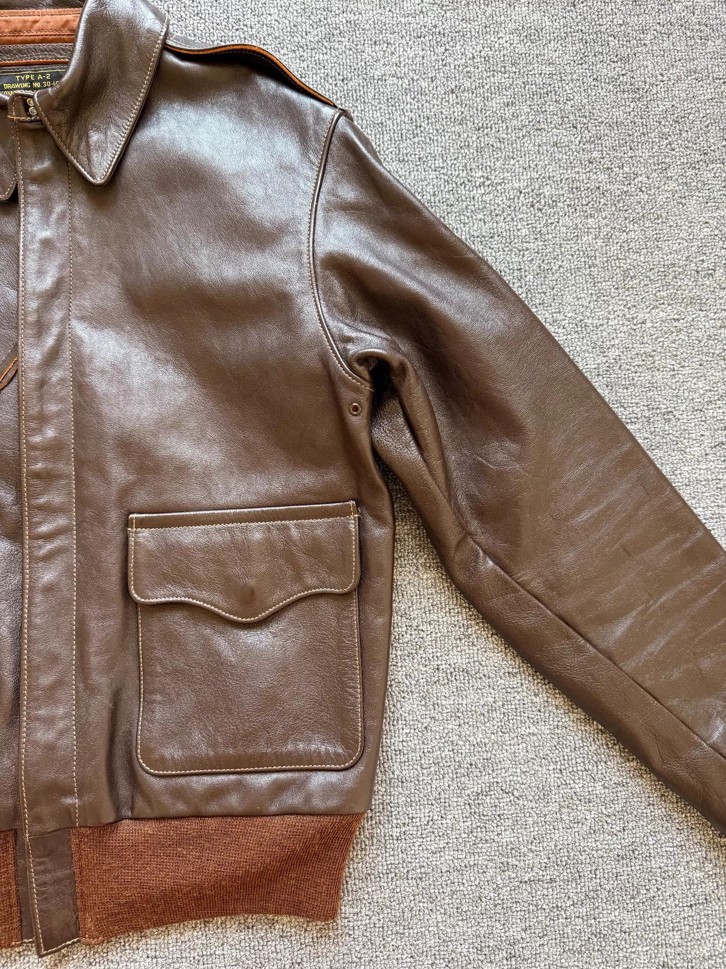 Other real McCoy A2 Horsehide 36 Lightly Used Size XS / US 0-2 / IT 36-38 - 4 Thumbnail