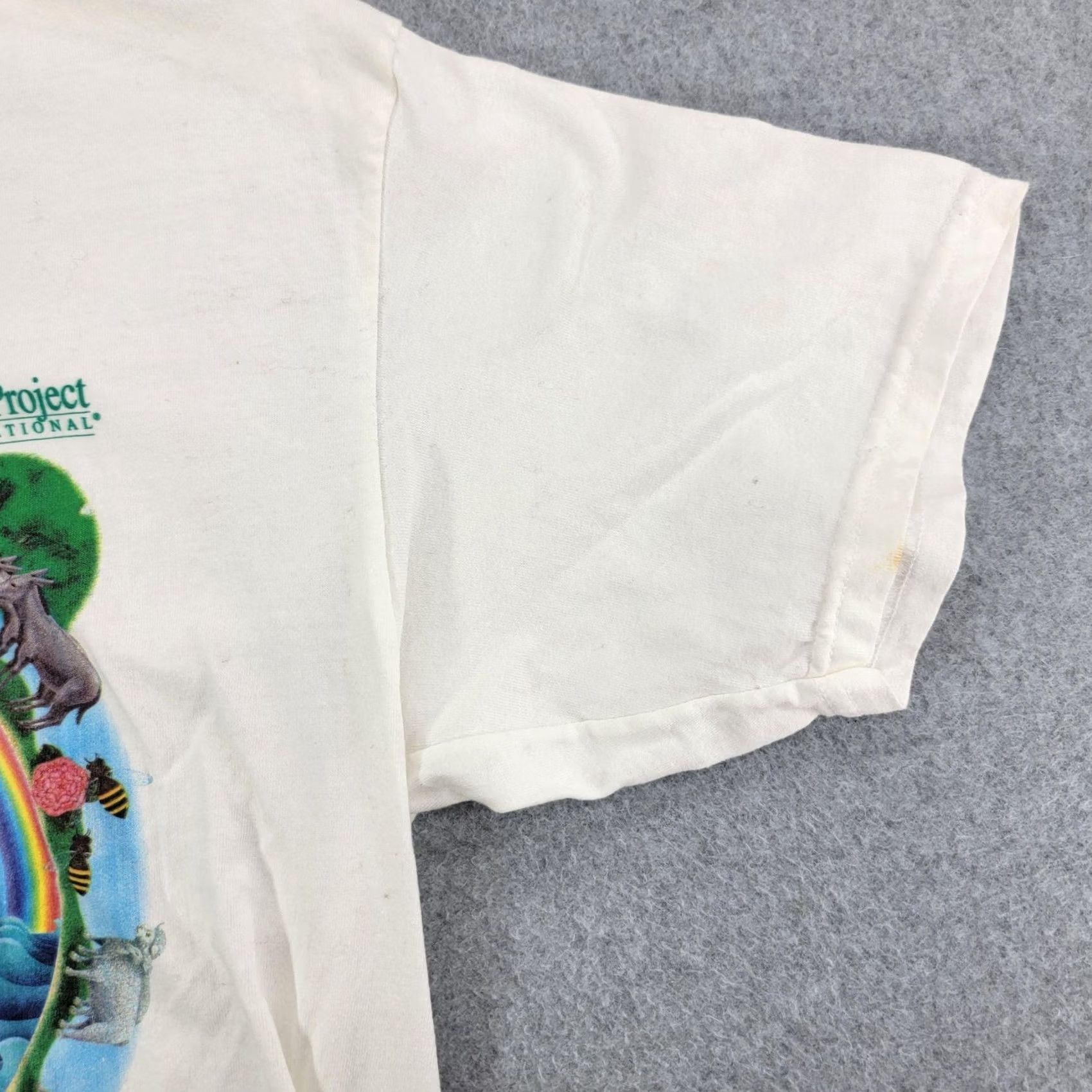 Gildan VINTAGE Gildan Shirt Mens M White Noah's Ark Heifer Project Graphic Tee Religious Size US M / EU 48-50 / 2 - 4 Thumbnail